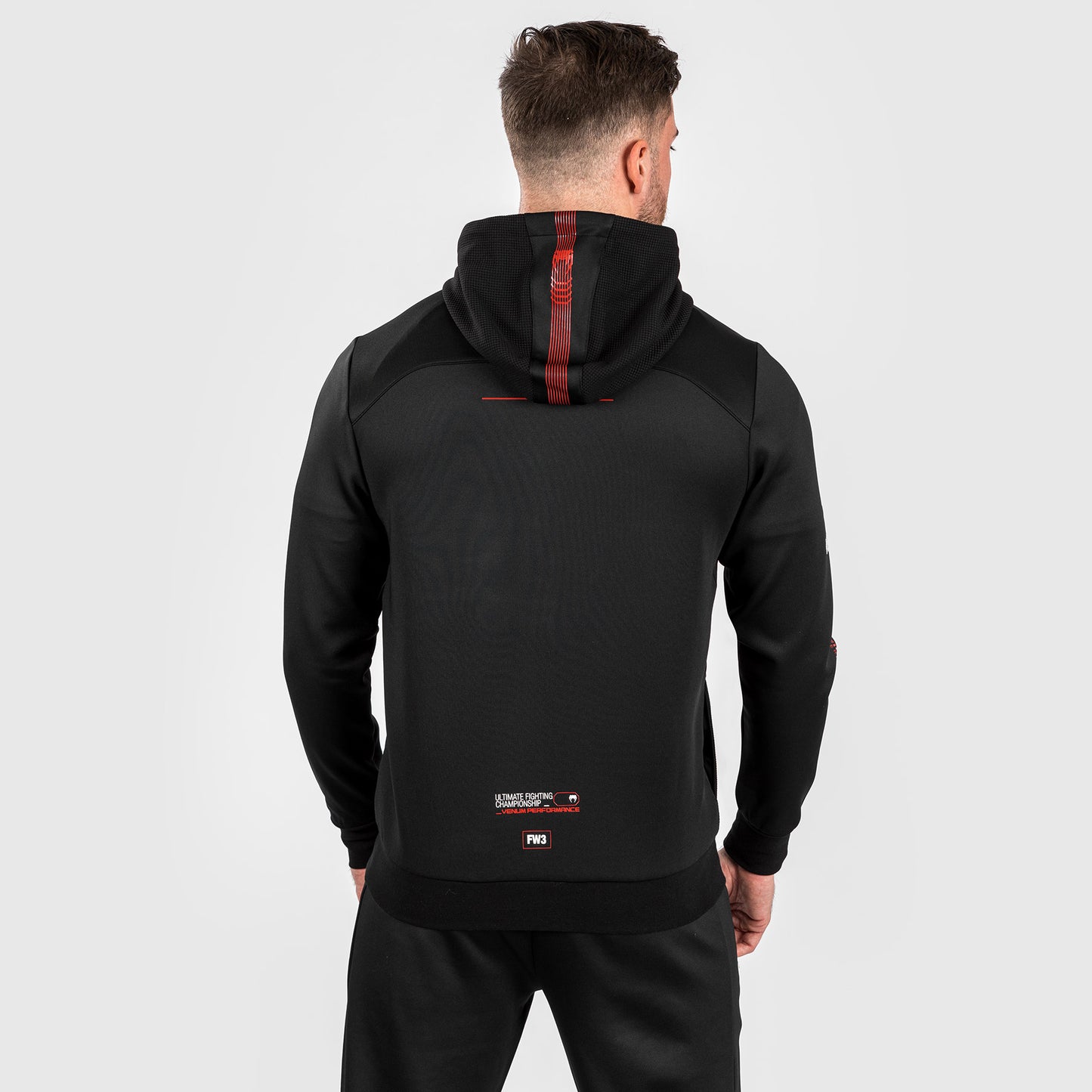 UFC Adrenaline by Venum Fight Week Herren Zip Hoodie - Schwarz