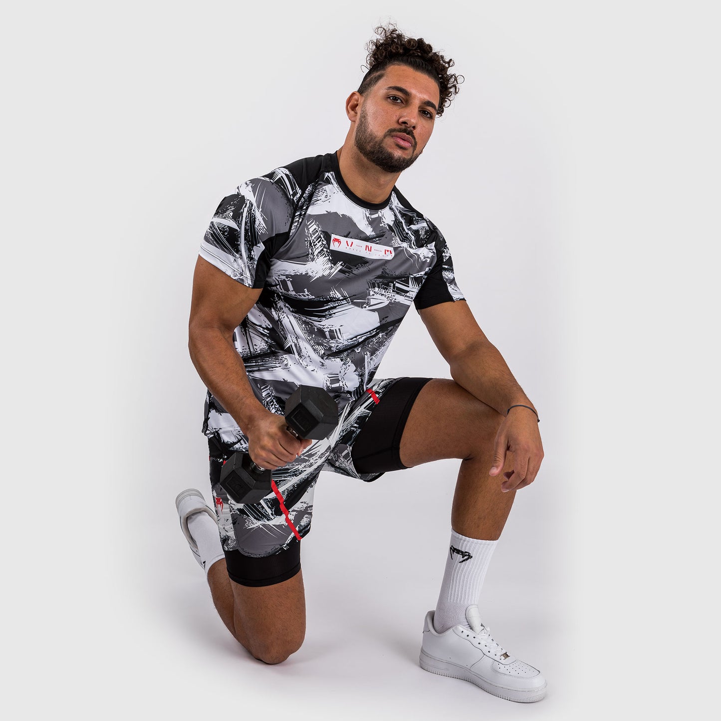Venum Electron 3.0 Dry-Tech T-Shirt - Grau/Rot