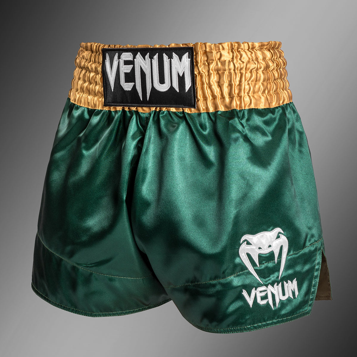 Venum Classic - Muay Thaï Short - Grün/Gold/Weiß