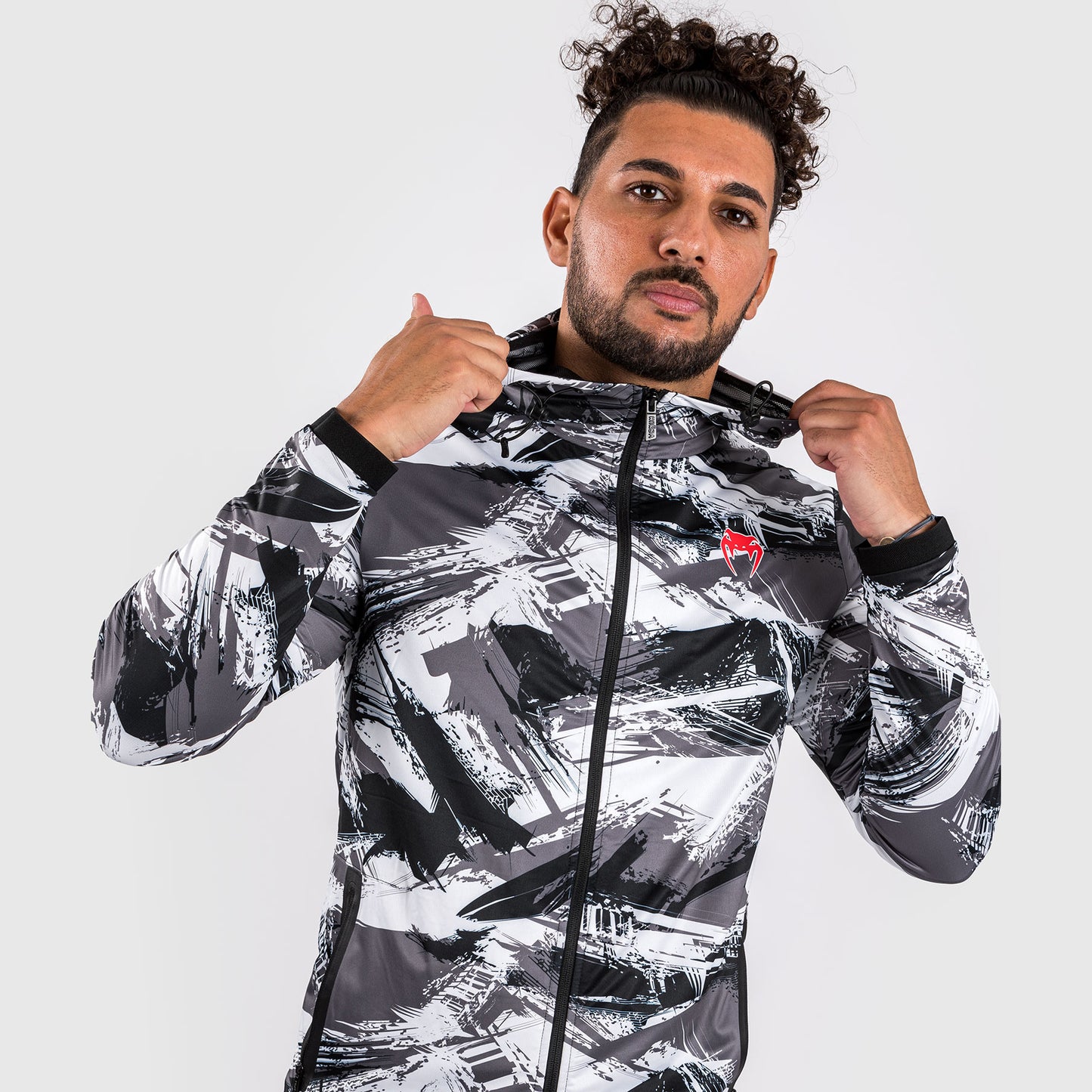 Venum Electron 3.0 Hoodie - Grau/Rot