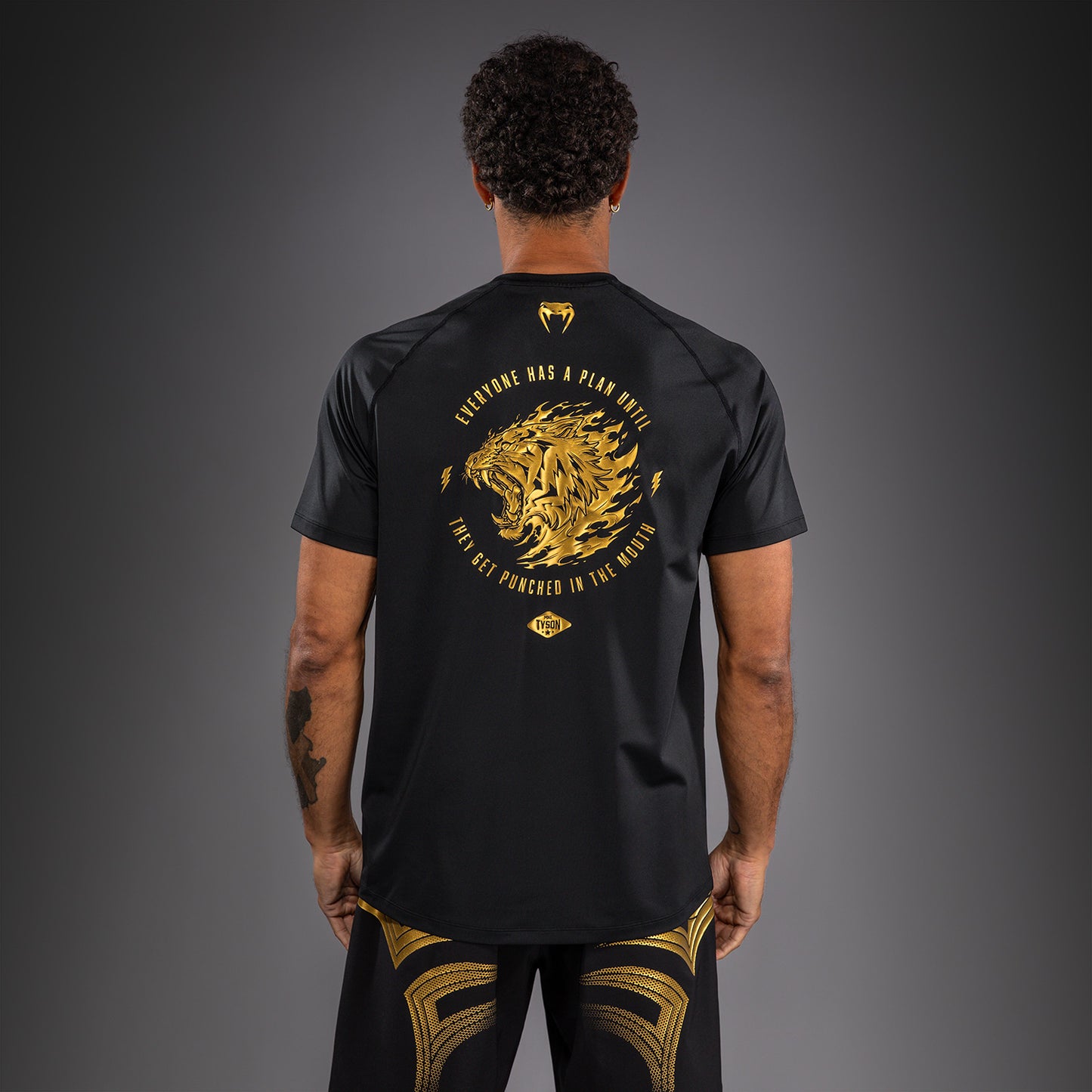 Venum x Mike Tyson Tiger Dry-Tech-T-Shirt - Schwarz/Gold