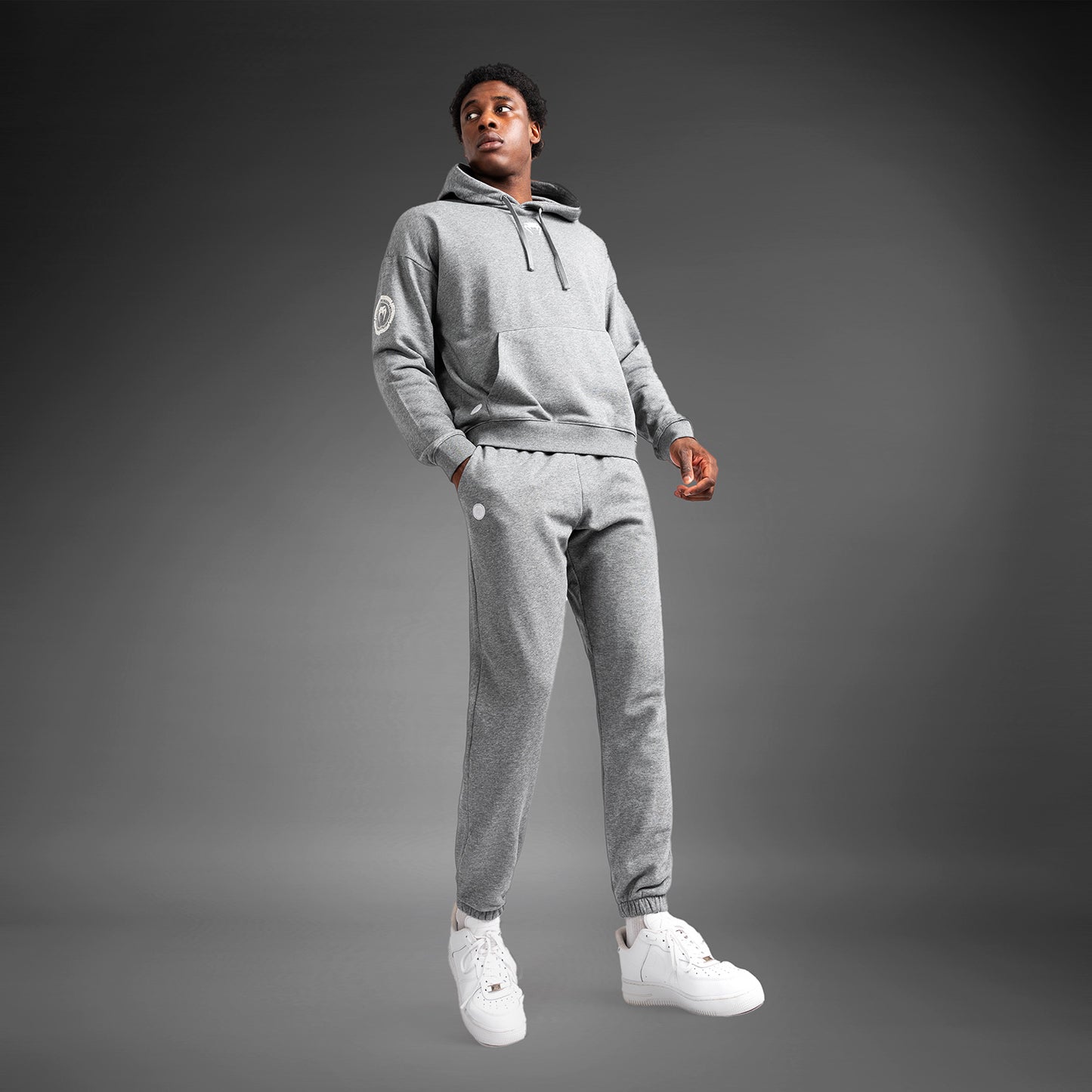 Venum Vortex XL Lite Herren Hoodie - Helles Heather Grau