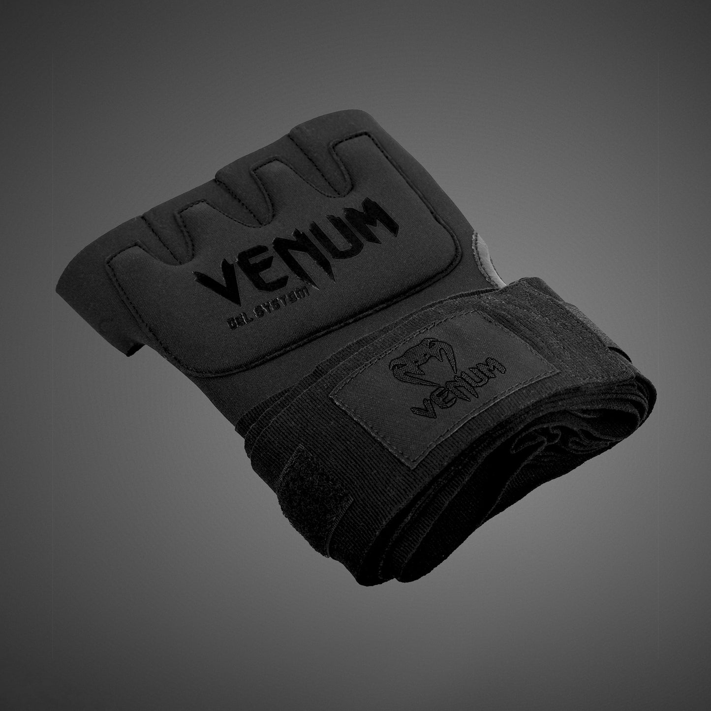 Venum Gel Kontact Handschuh Wraps - Schwarz/Schwarz