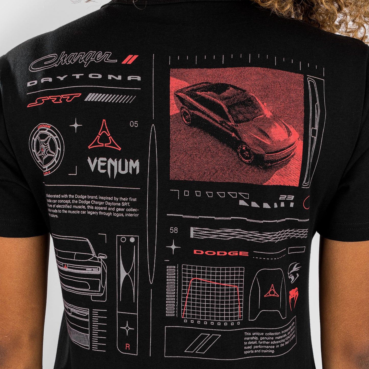 Venum x Dodge Banshee T-Shirt für Frauen - Schwarz