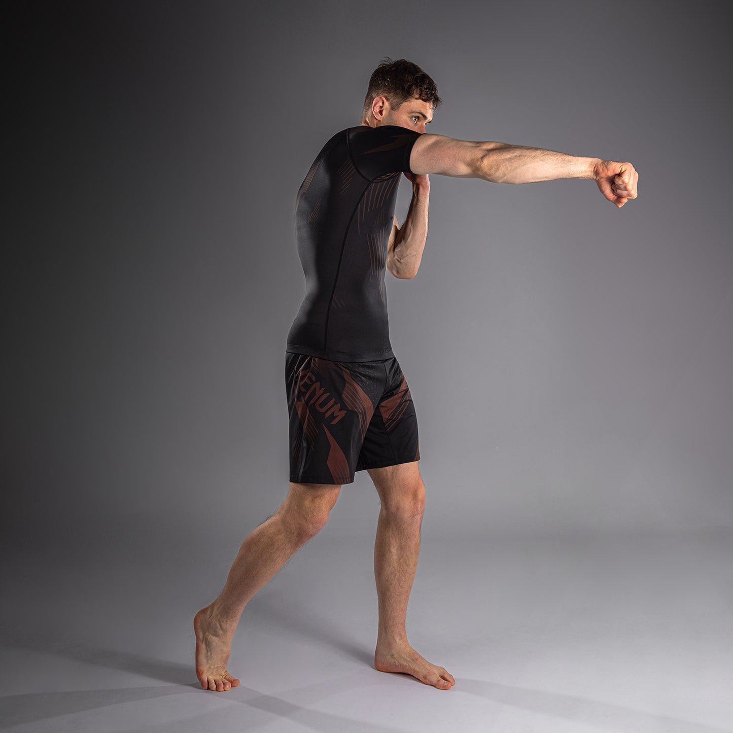 Venum No-Gi 6.0 Kurzarm Rashguard - Schwarz/Braun