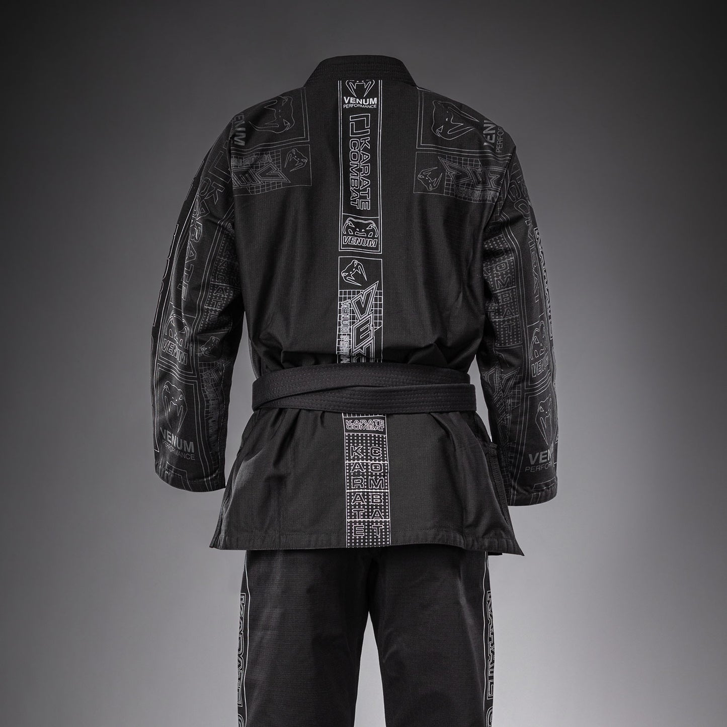 Karate Combat by Venum BJJ Gi – Schwarz/Grau