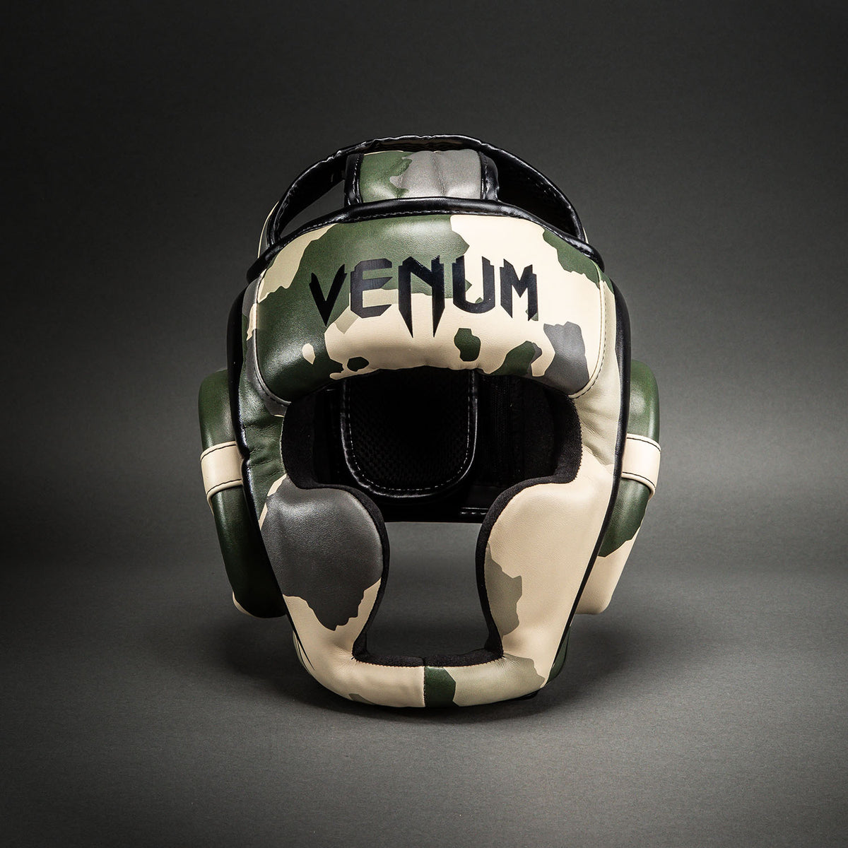 Venum Elite Camo Kopfschutz – Khaki/Cremeweiß
