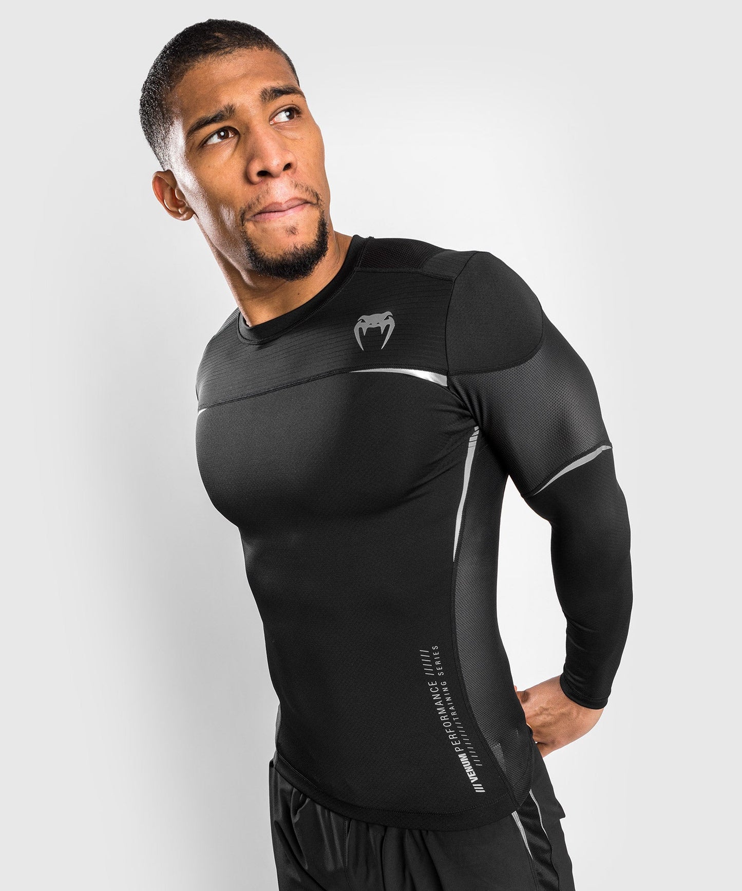 Venum Tempest 2.0 Kompressionsshirt (Langarm) : Schwarz / Grau