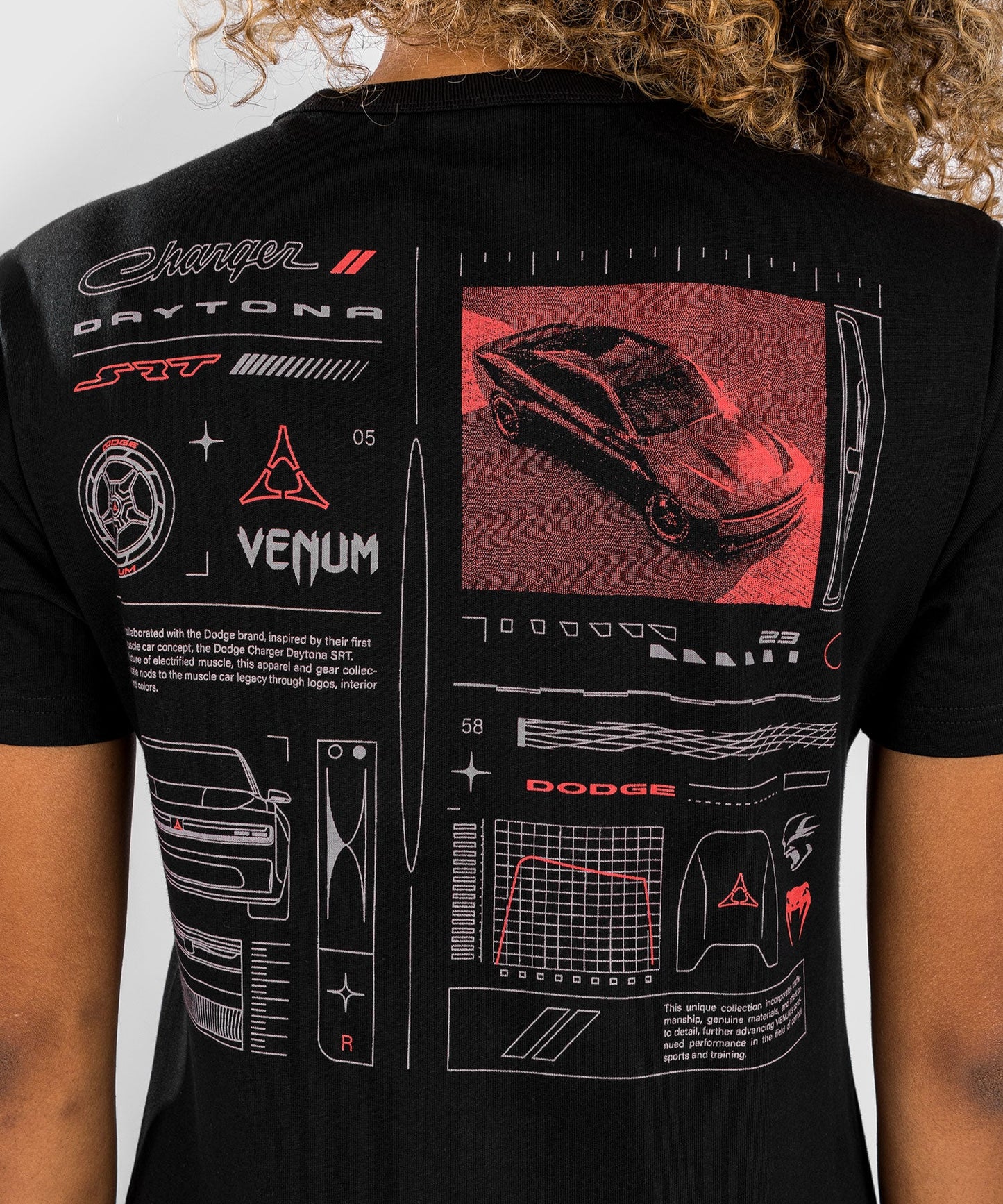 Venum x Dodge Banshee T-Shirt für Frauen - Schwarz