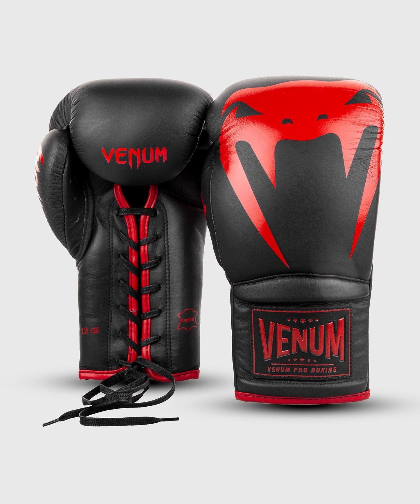 Venum Giant 2.0 professionelle Boxhandschuhe - MIT SCHNÜRUNG - Schwarz/Rot