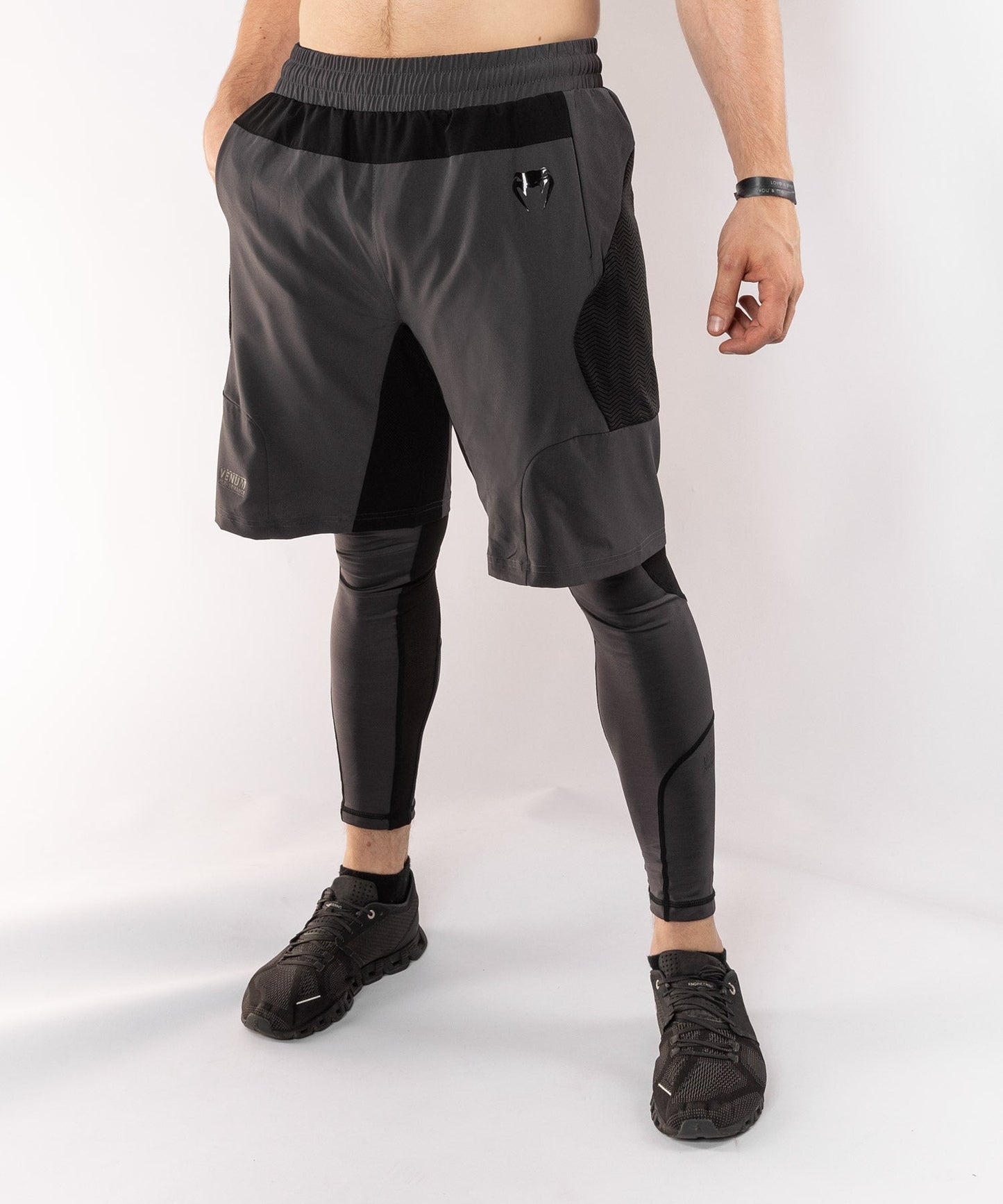Venum G-Fit Trainings-Shorts - Grau/Schwarz