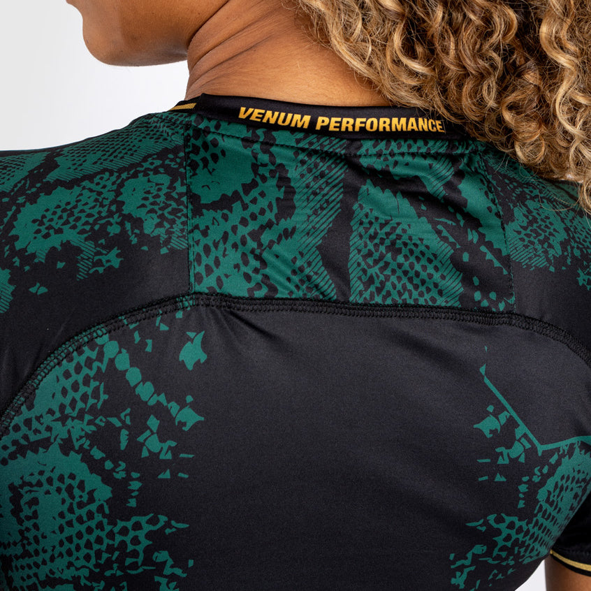 UFC Adrenaline by Venum Personalized Authentic Fight Night Women's Walkout Jersey - Emerald Edition - Grün/Schwarz/Gold