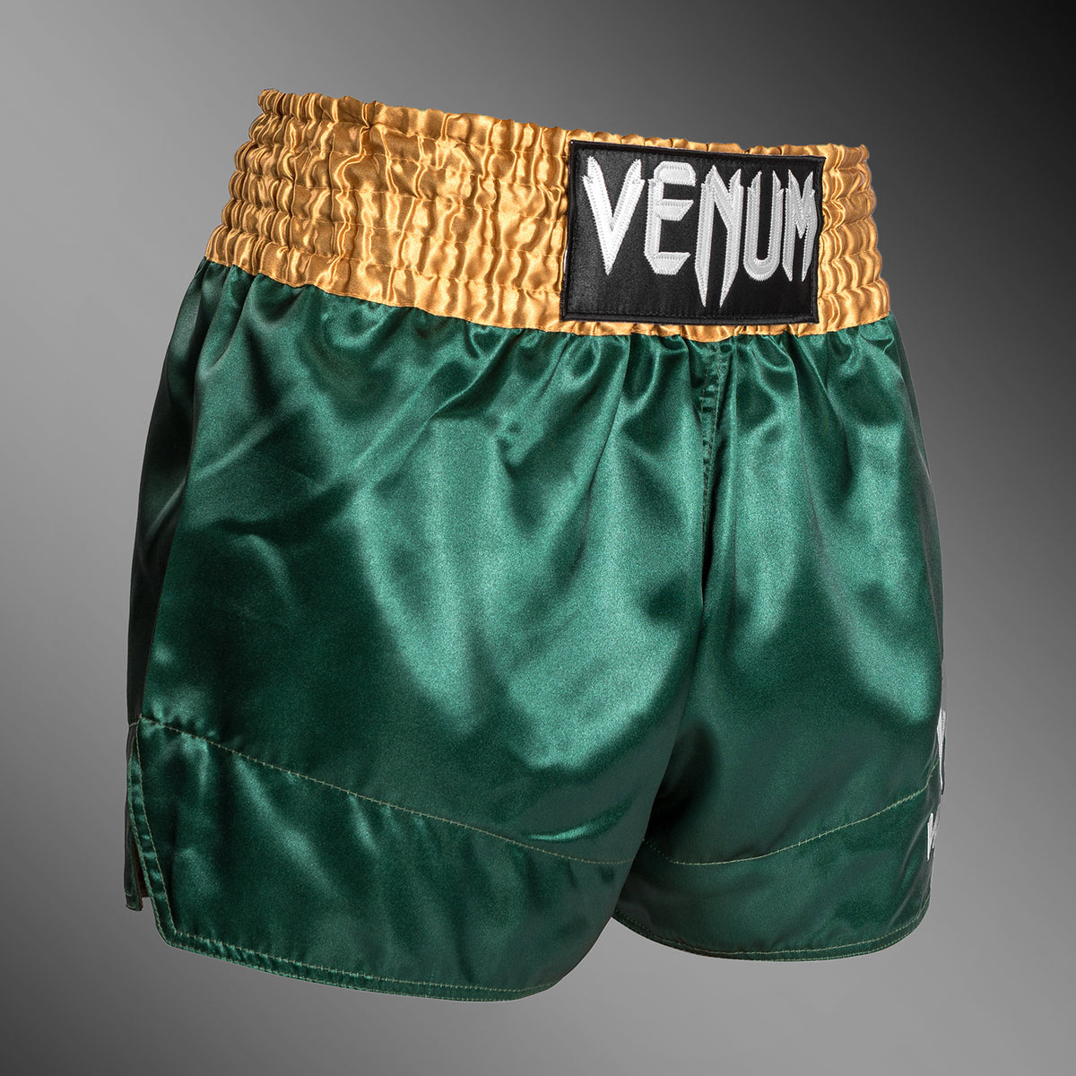 Venum Classic - Muay Thaï Short - Grün/Gold/Weiß