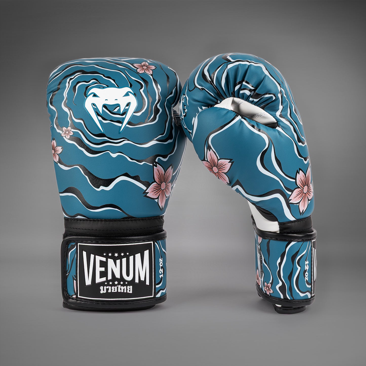 Venum X Tawanchay Boxhandschuhe – Blau/Weiß