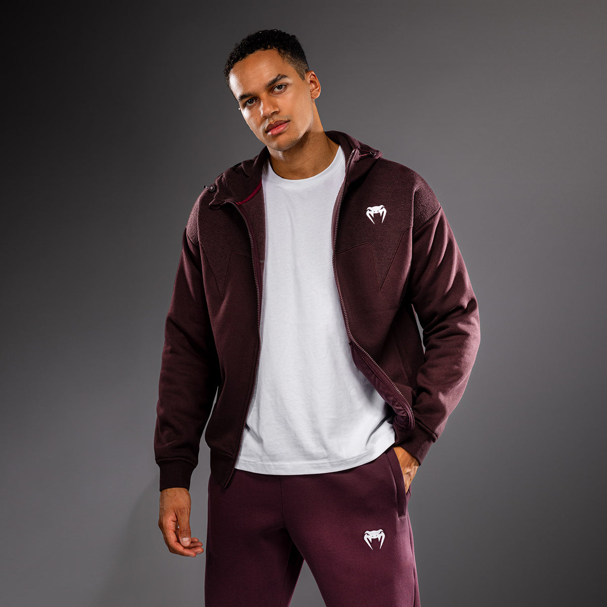 Venum Attack Fleece & Weave Trainingsjacke - Bordeaux