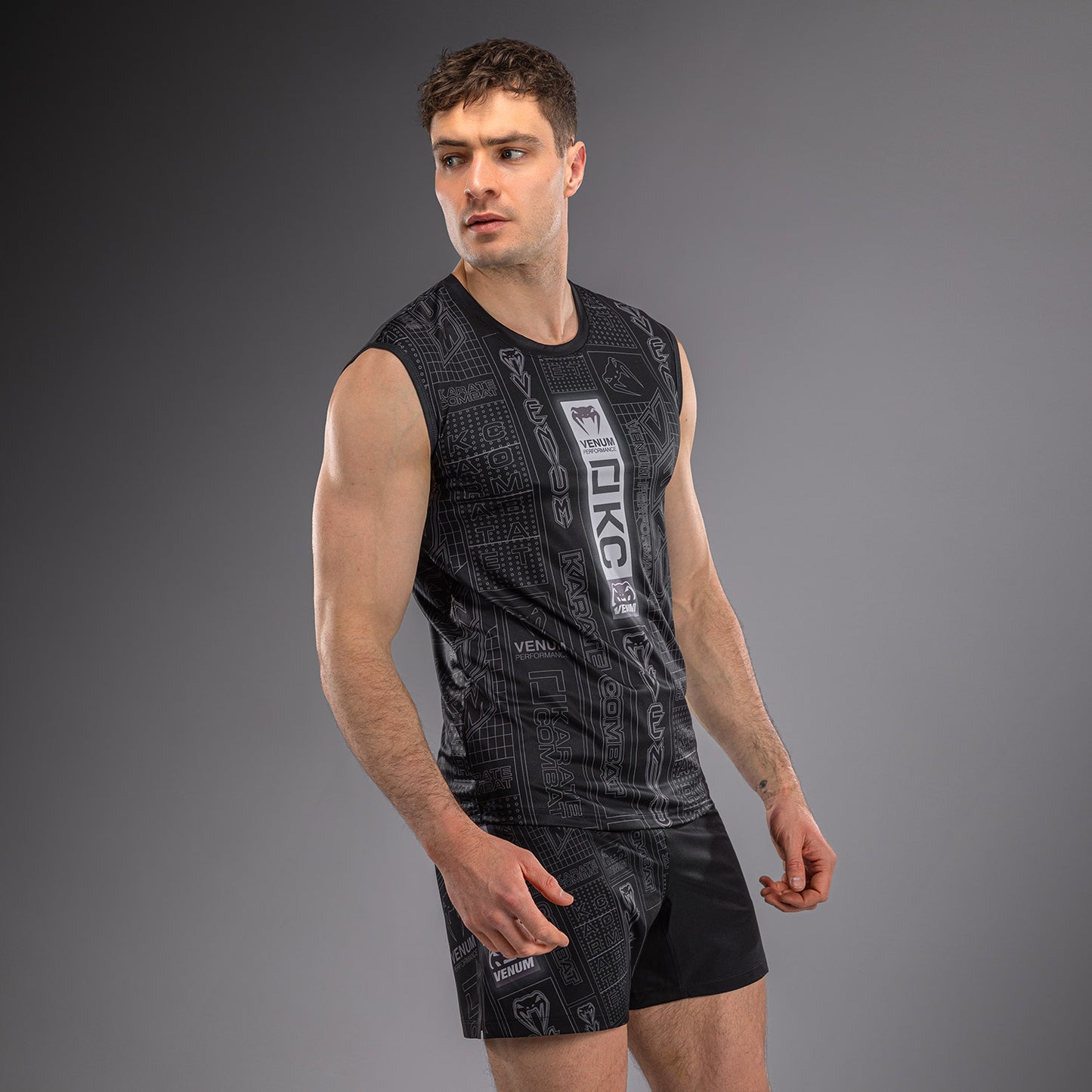 Karate Combat by Venum Dry-Tech-Tanktop – Schwarz/Grau
