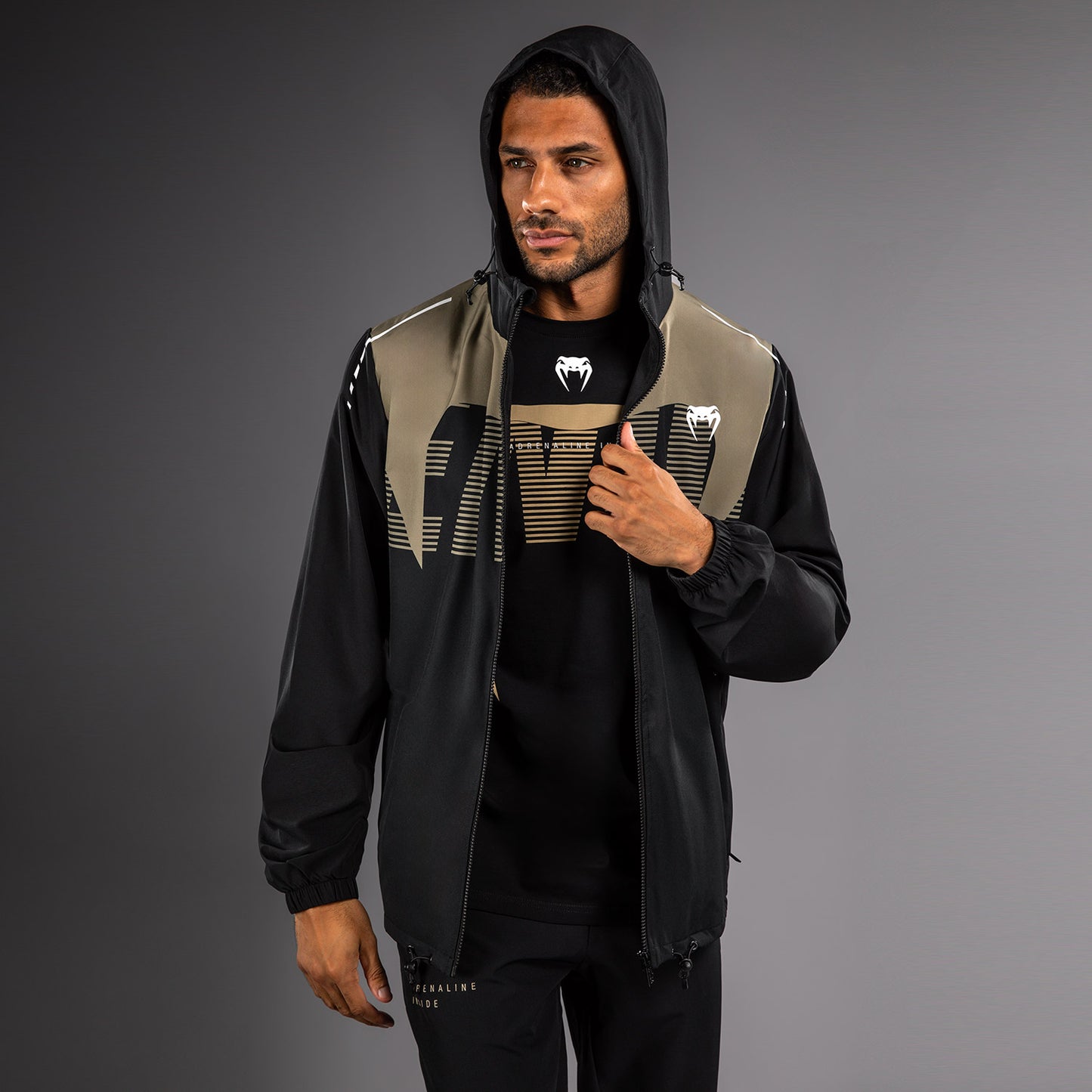 Venum Adrenaline Trainingsjacke – Schwarz/Sand