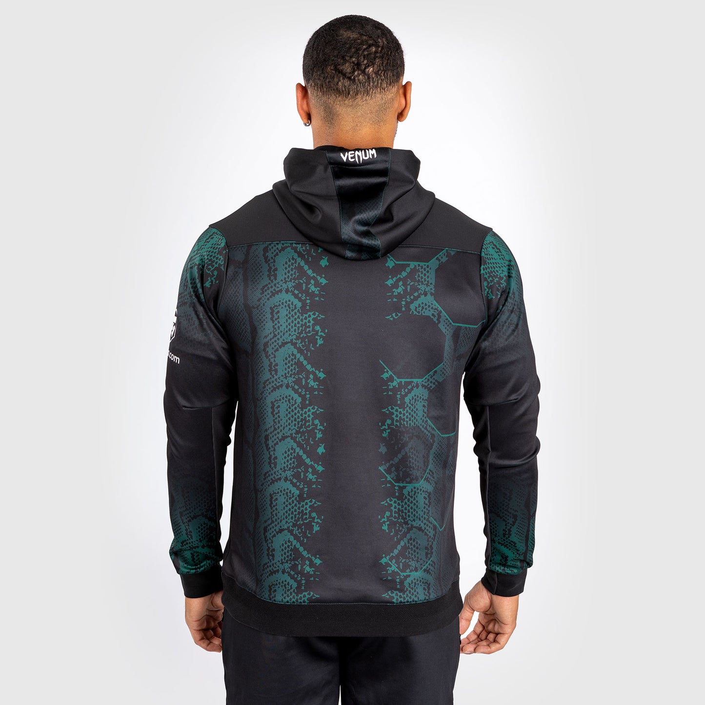 UFC Adrenaline by Venum Authentic Fight Night Walkout Hoodie für Männer - Emerald Edition - Grün/Schwarz