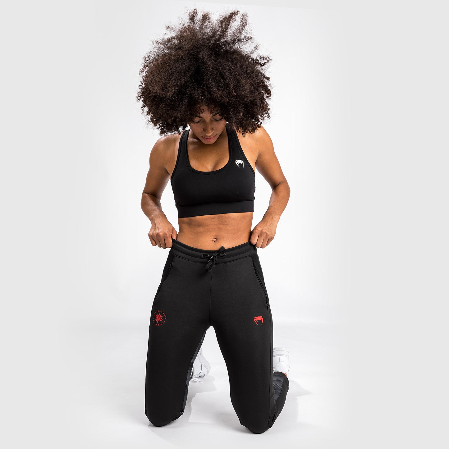 Venum Phantom Jogginghose - Für Frauen - Schwarz/Rot