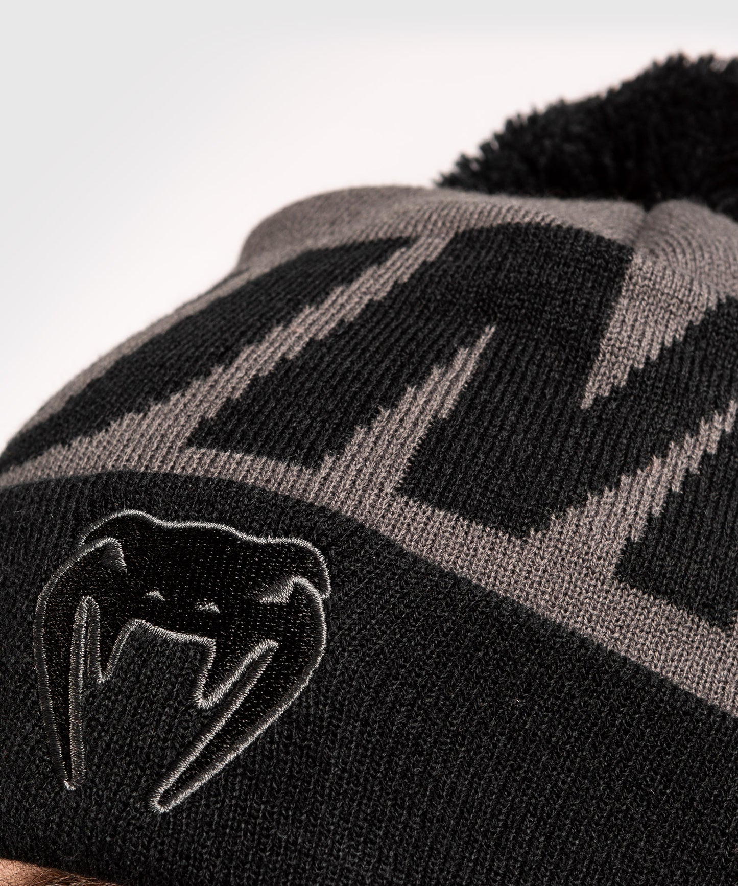 Venum Elite Beanie mit Pompon - Grau/Schwarz