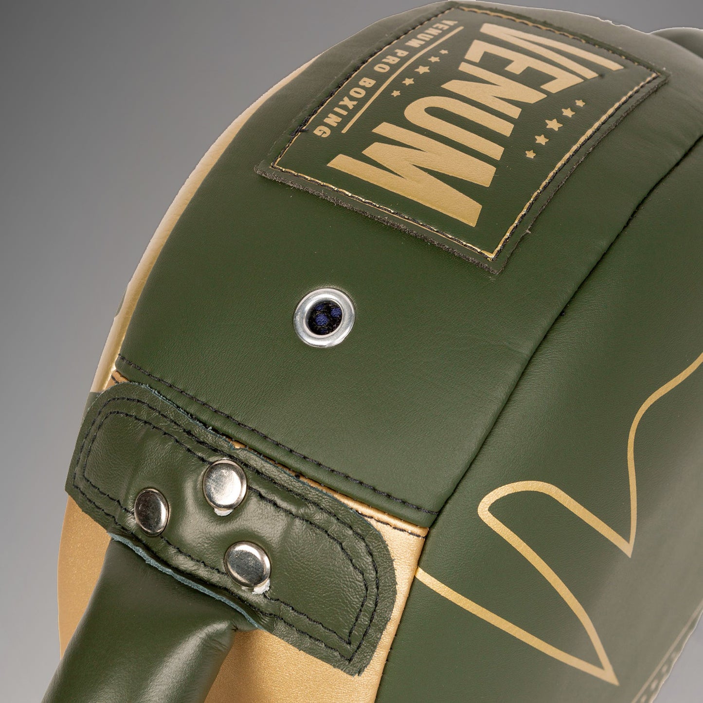 Venum Pro Boxing Mini Runde Punch Schild - Khaki/Gold