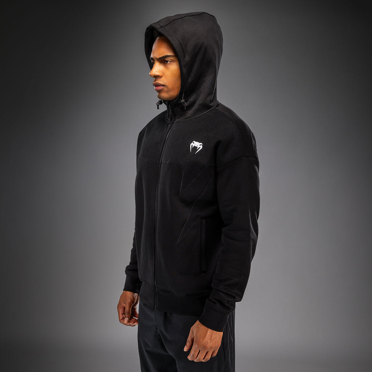 Venum Attack Fleece & Weave Trainingsjacke - Schwarz