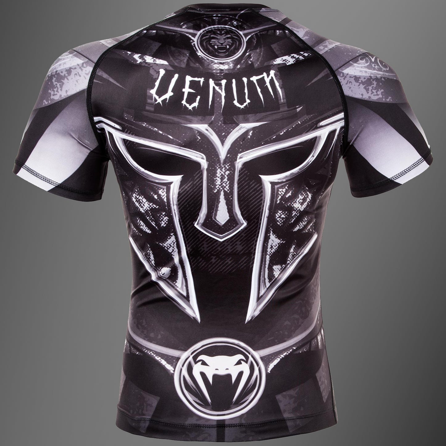 Venum Gladiator 3.0 Rashguard - Schwarz/Weiß - Kurzarm