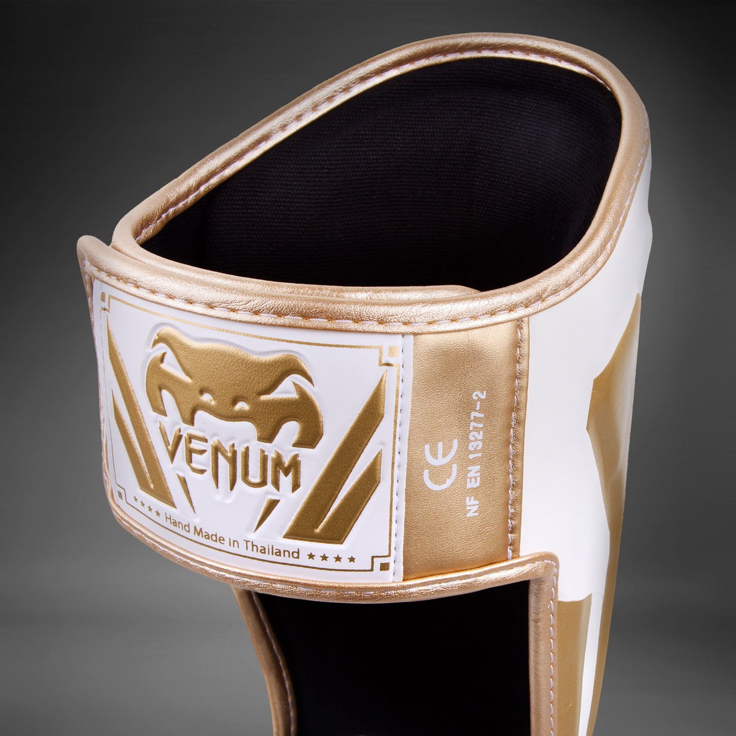 Venum Elite Standup Schienbeinschützer - Weiß/Gold