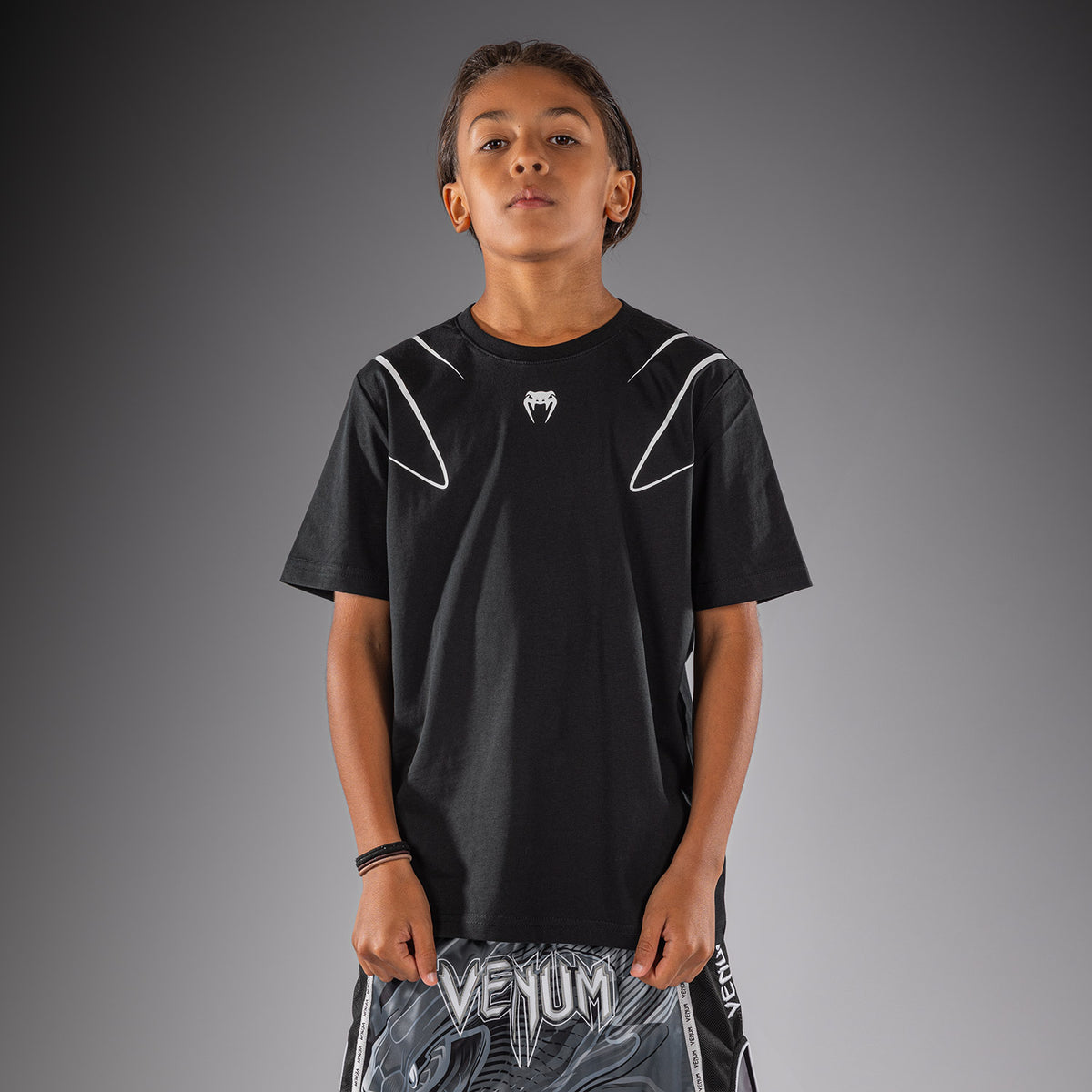 Venum Crimson Viper 2.0 Kinder-T-Shirt - Schwarz/Grau