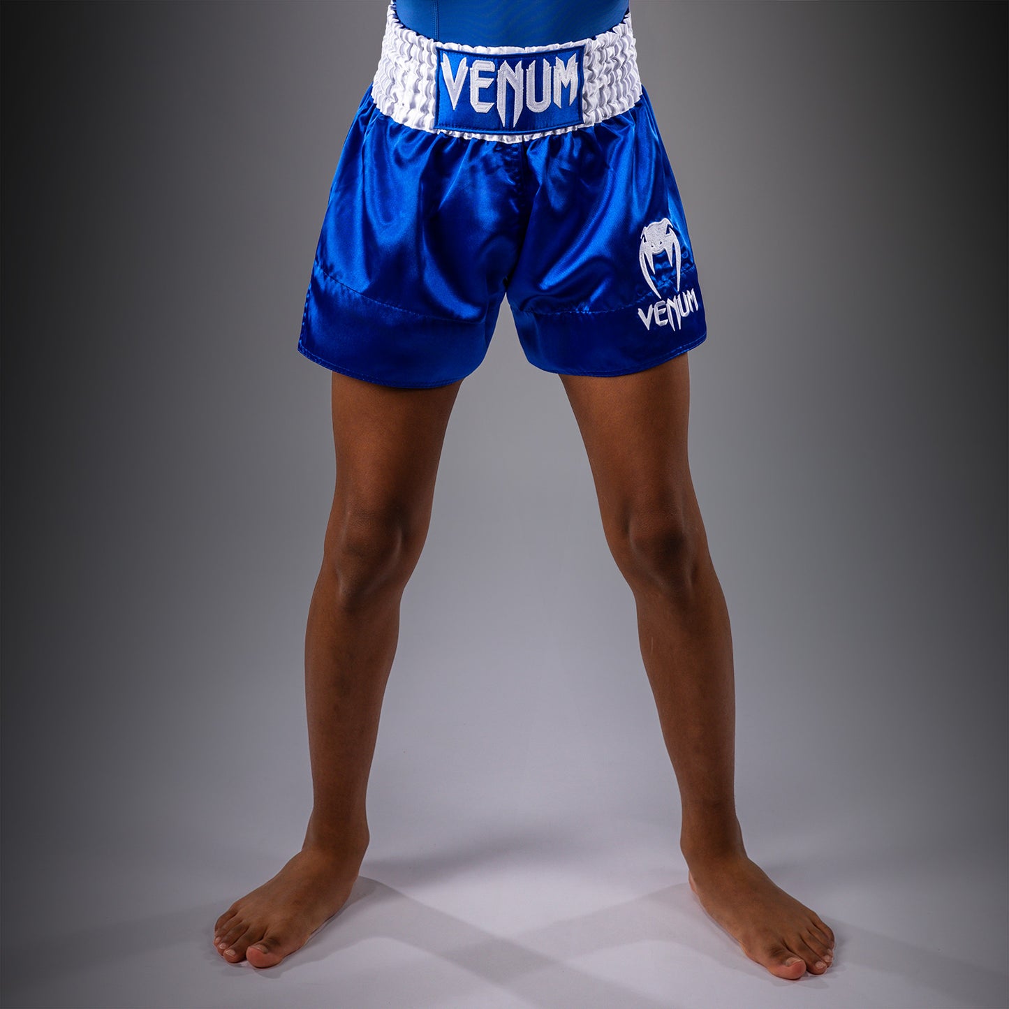 Venum Classic Muay-Thai-Shorts für Kinder – Königsblau