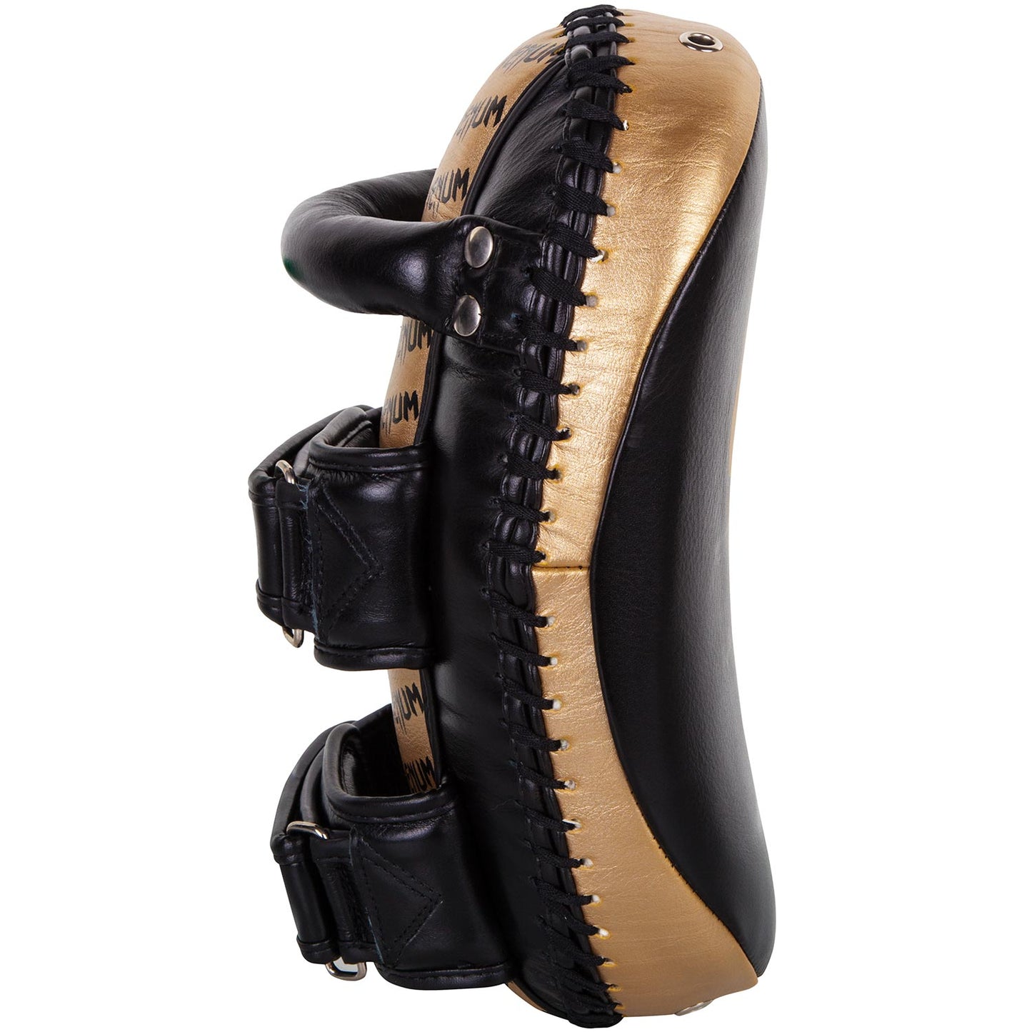 Venum Kick Pads Leder - Schwarz/Gold