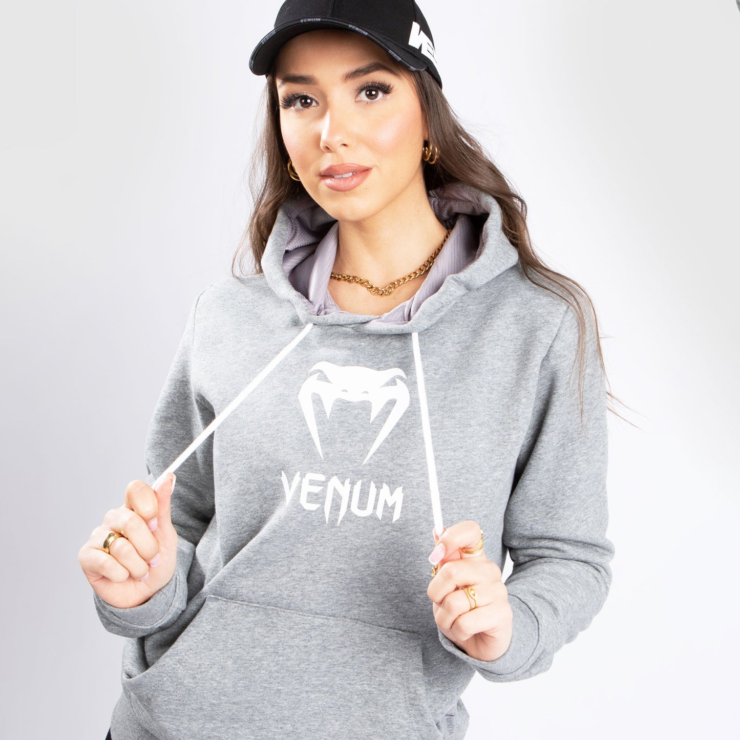 Venum Classic Hooded Sweatshirt – Für Frauen – Hellgrau Meliert