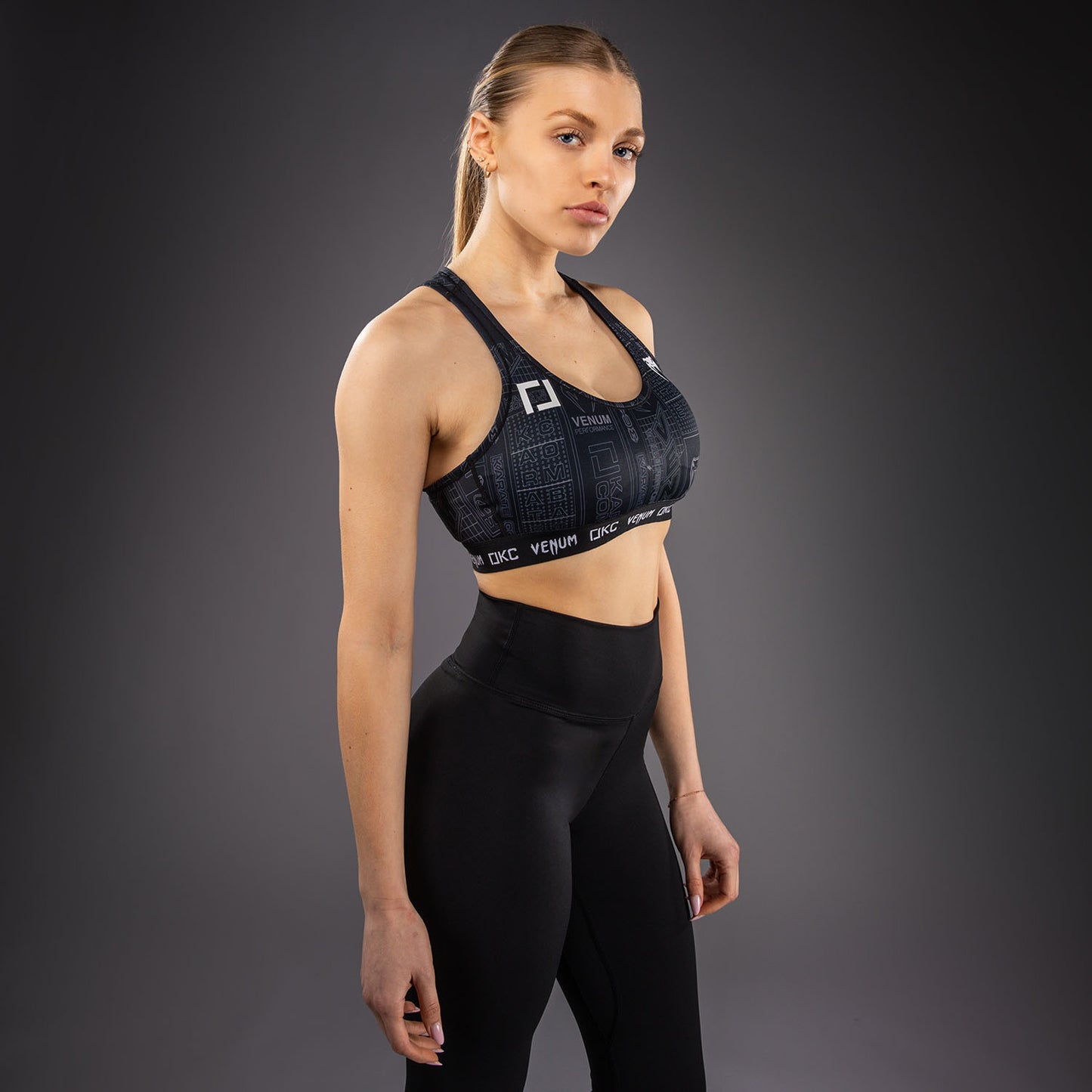 Karate Combat by Venum Sport-BH – Schwarz/Grau