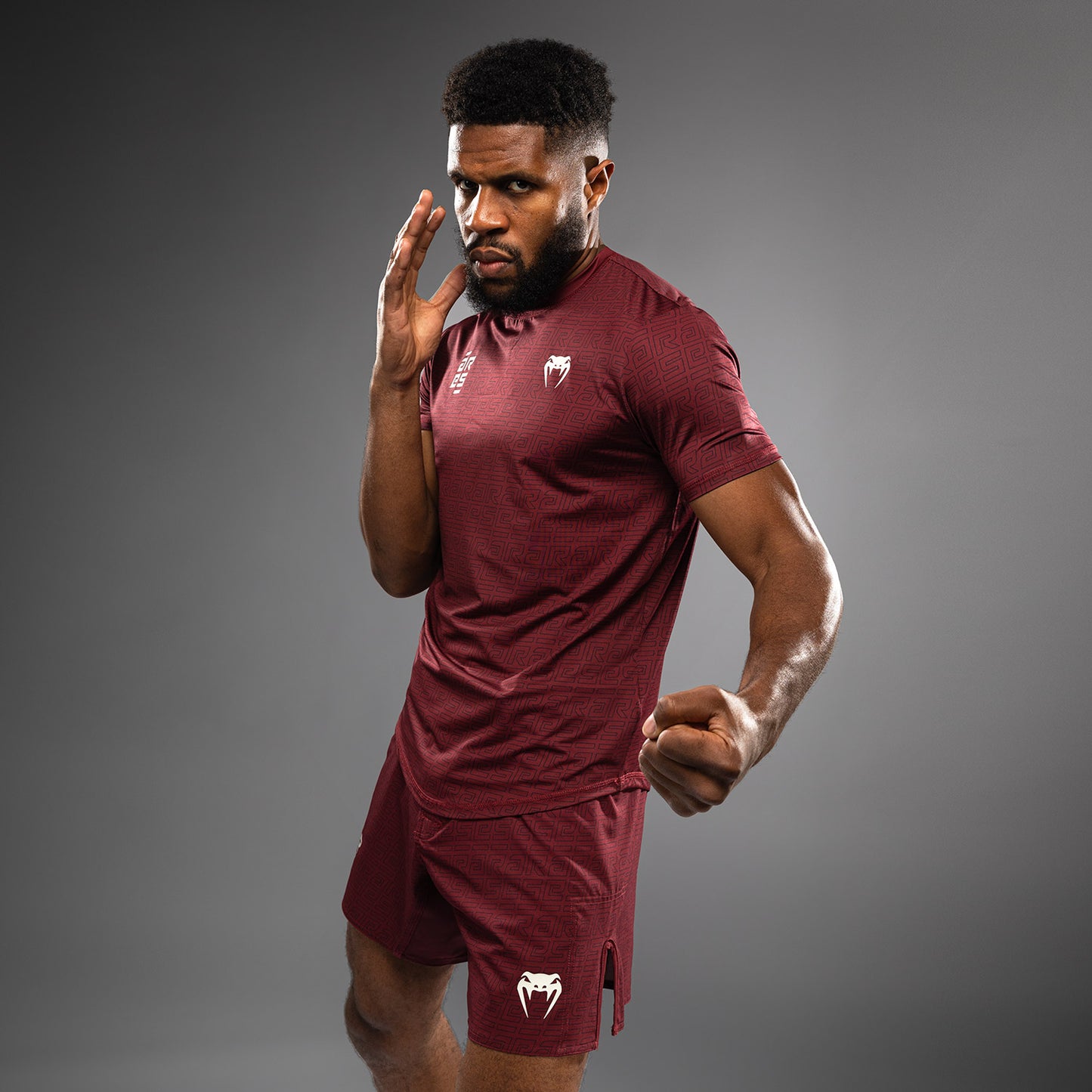Venum x Ares Herren Dry-Tech T-shirt - Burgunder