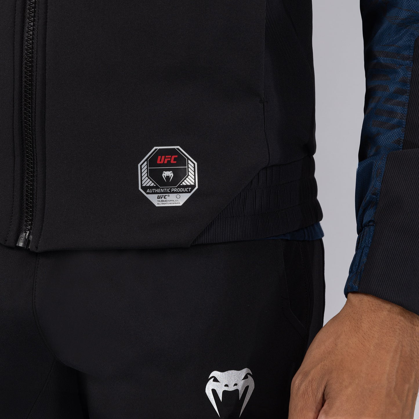 UFC Fusion by Venum Fight Week Herren Zip Hoodie - Ozeanisches Blau