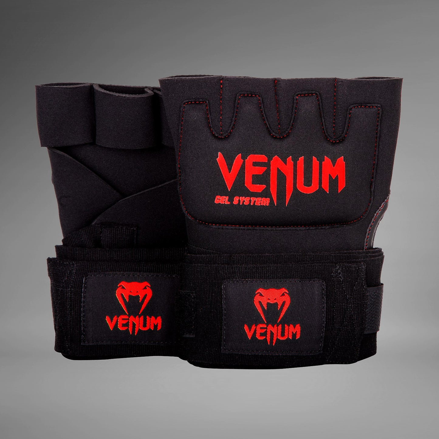 Venum Gel Kontact Handschuh Wraps - Schwarz/Rot