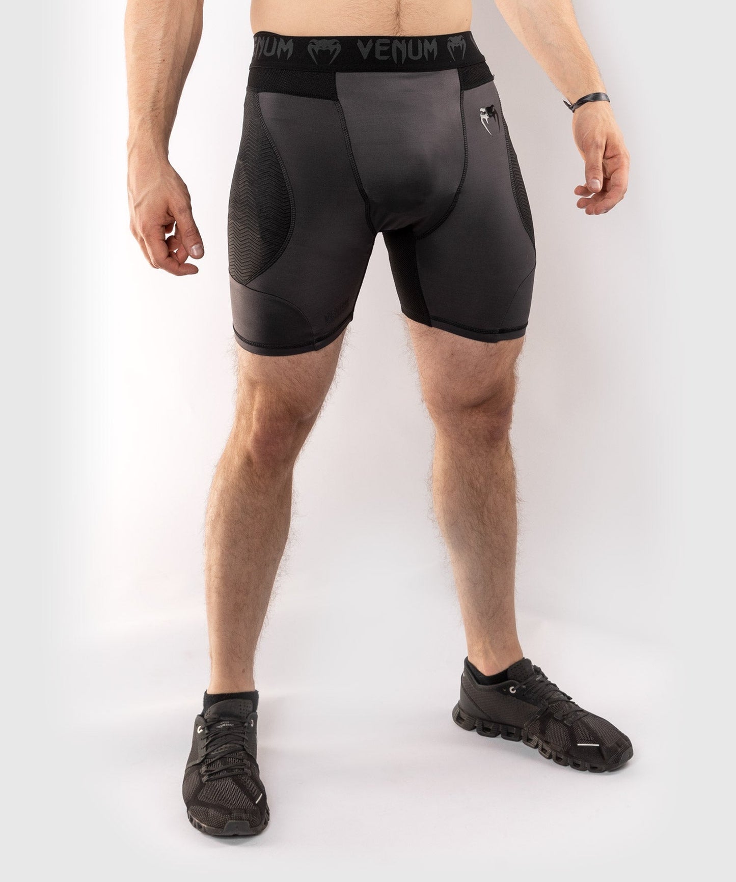 Venum G-Fit Kompressions-Shorts - Grau/Schwarz