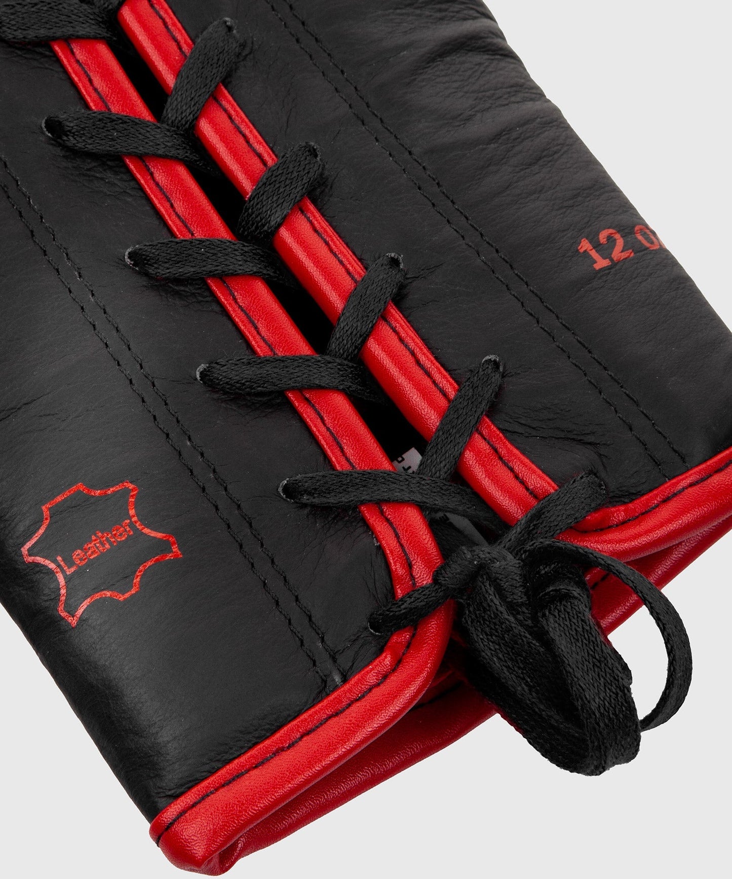 Venum Shield professionelle Boxhandschuhe - MIT SCHNÜRUNG - Schwarz/Rot