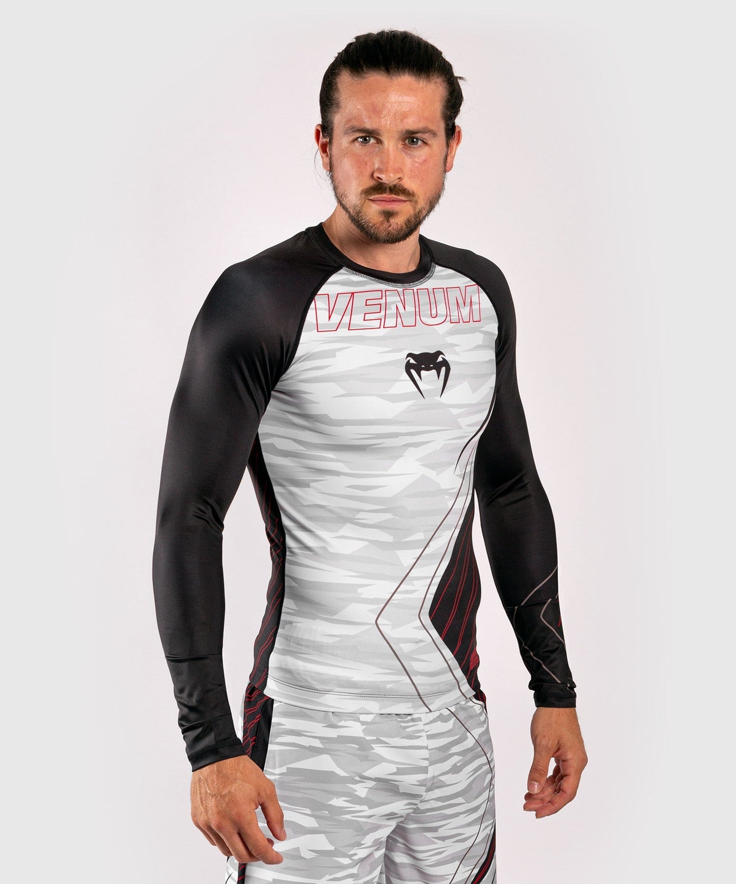 Venum Contender 5.0 Rashguard - Lange Ärmel - White/Camo