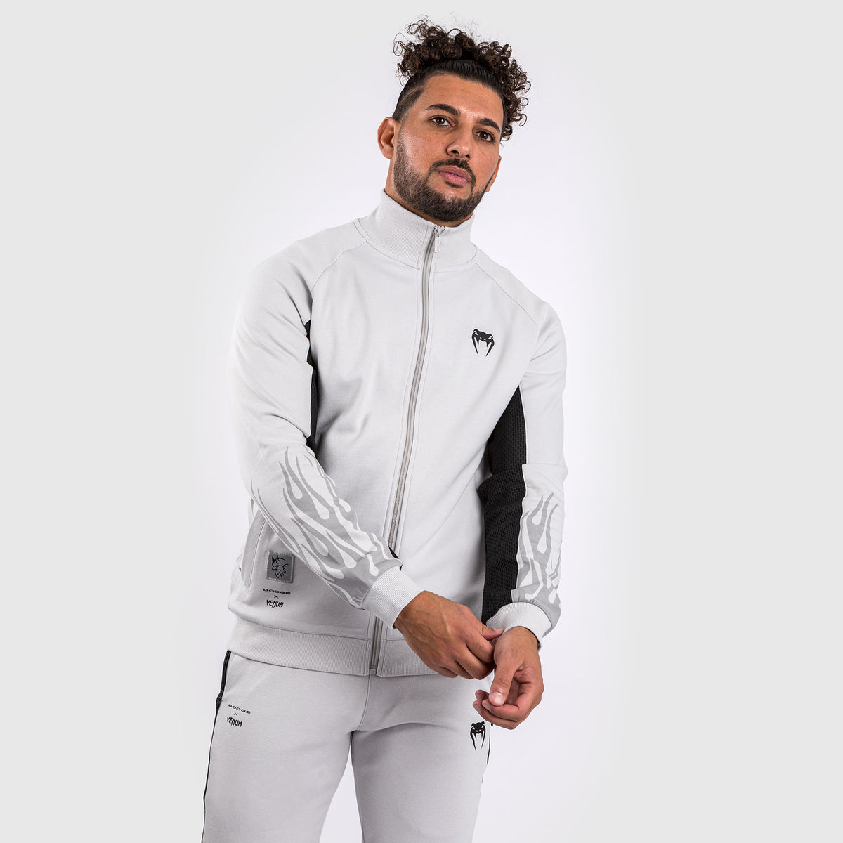 Venum x Dodge Demon 170 Herren-Jacke mit durchgehendem Reißverschluss - Grau