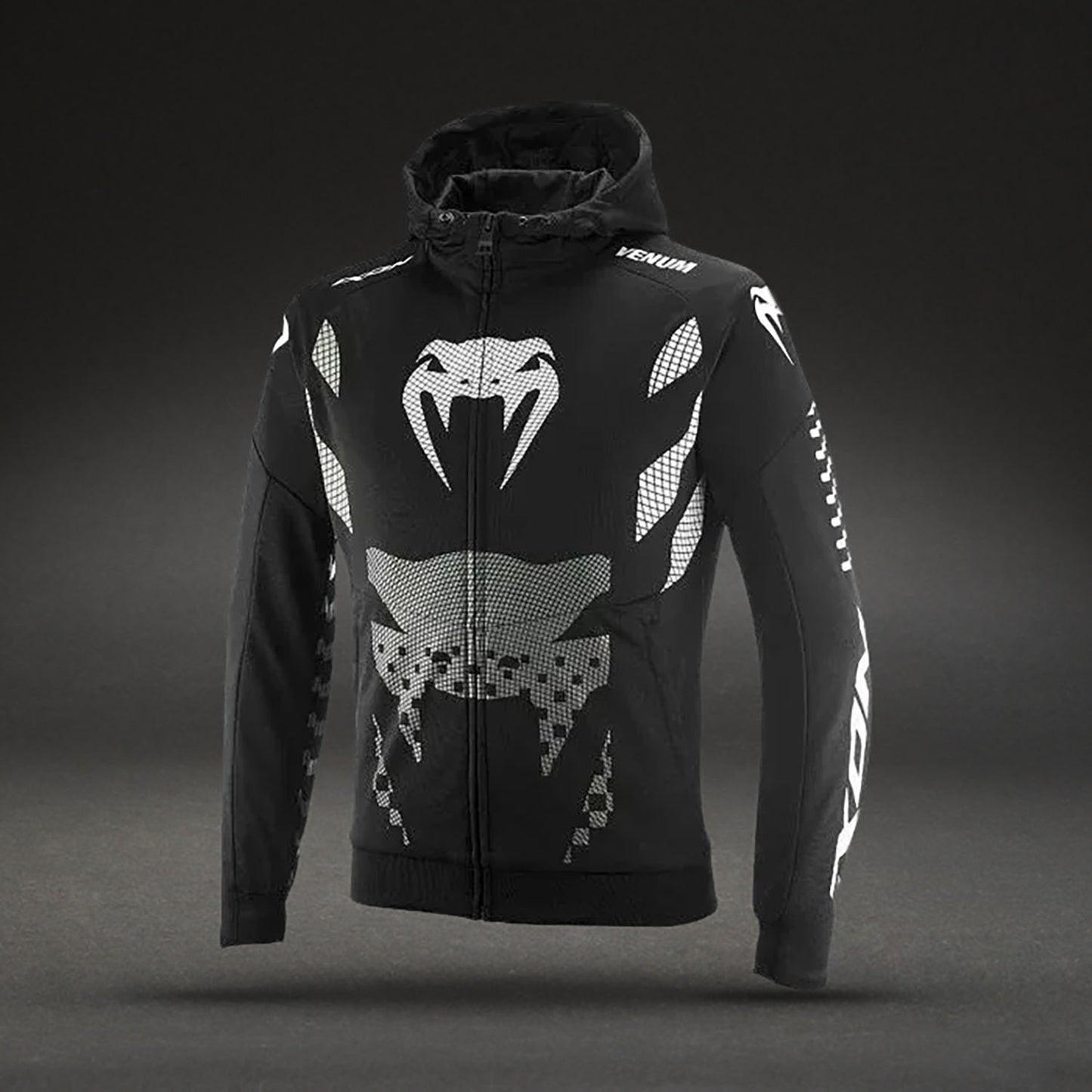 Venum x Ixon Touch-R Motorradjacke – Schwarz/Weiß