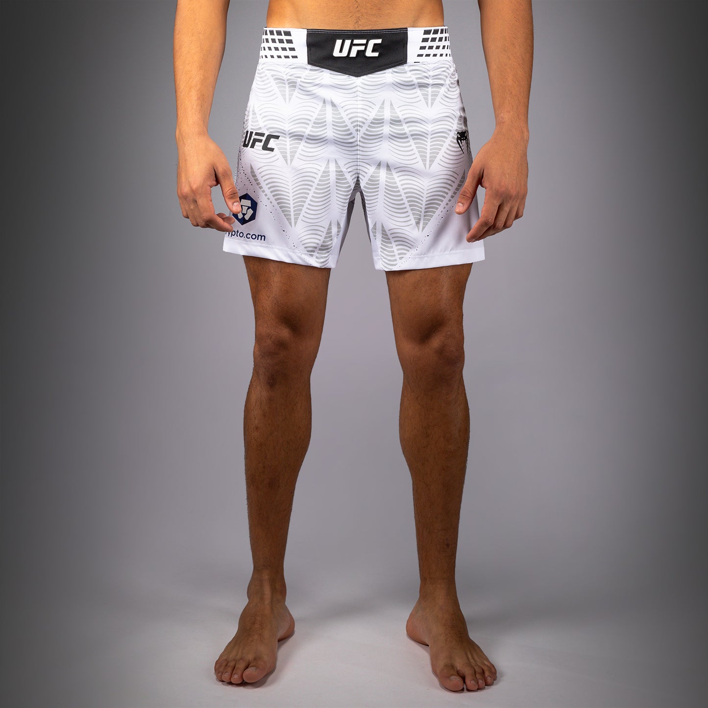 UFC Zenith by Venum Authentic Fight Night Kurze Passform Fight Short Herren Personalisiert - Weiß
