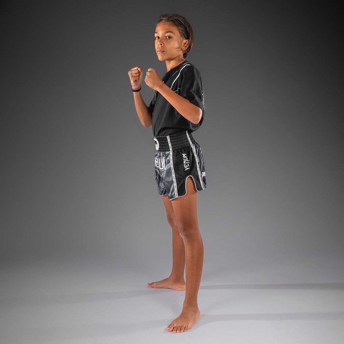 Venum Crimson Viper 2.0 Kinder-Muay-Thai-Shorts - Schwarz/Grau