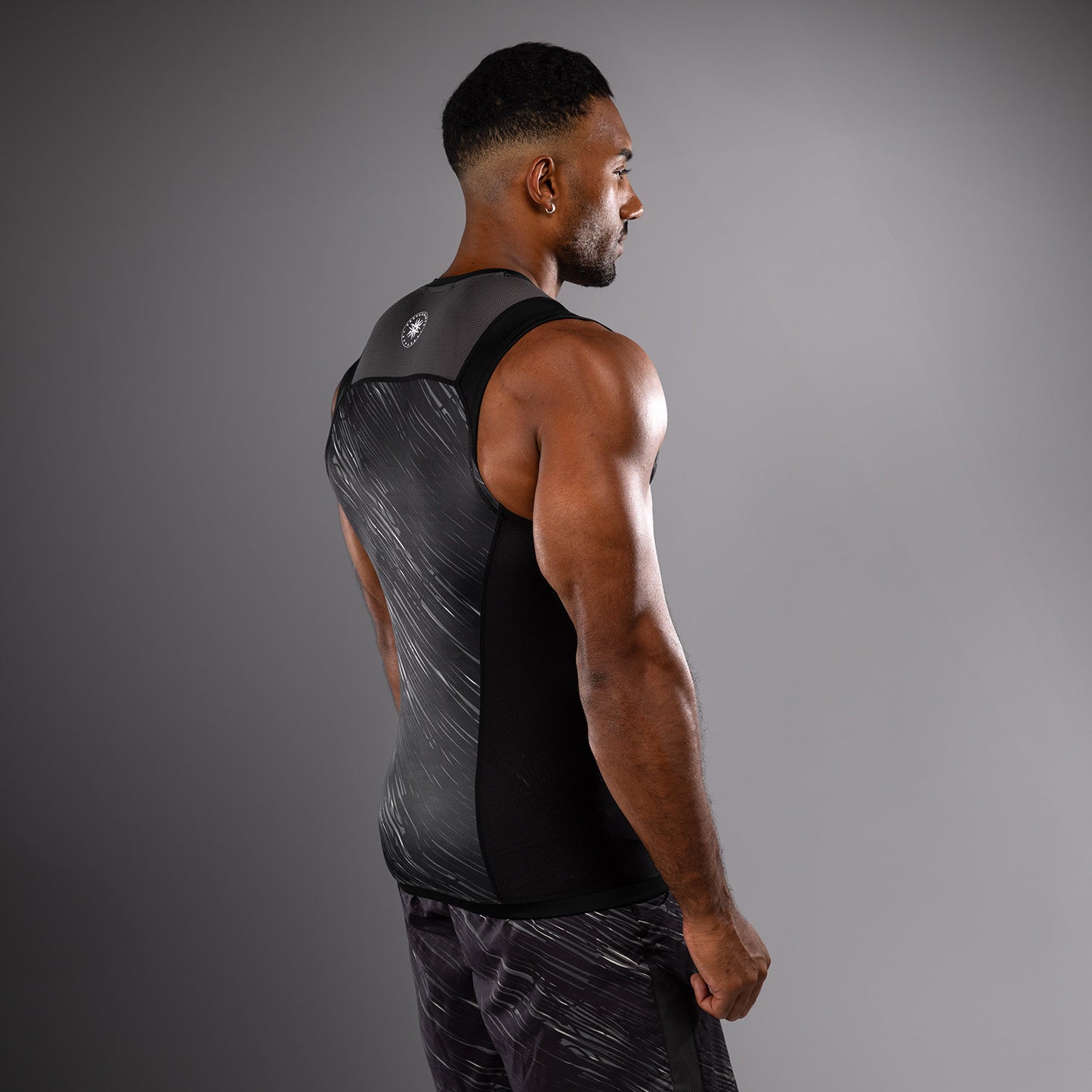 Venum Rapid Ärmelloses Rashguard - Schwarz/Sturmgrau