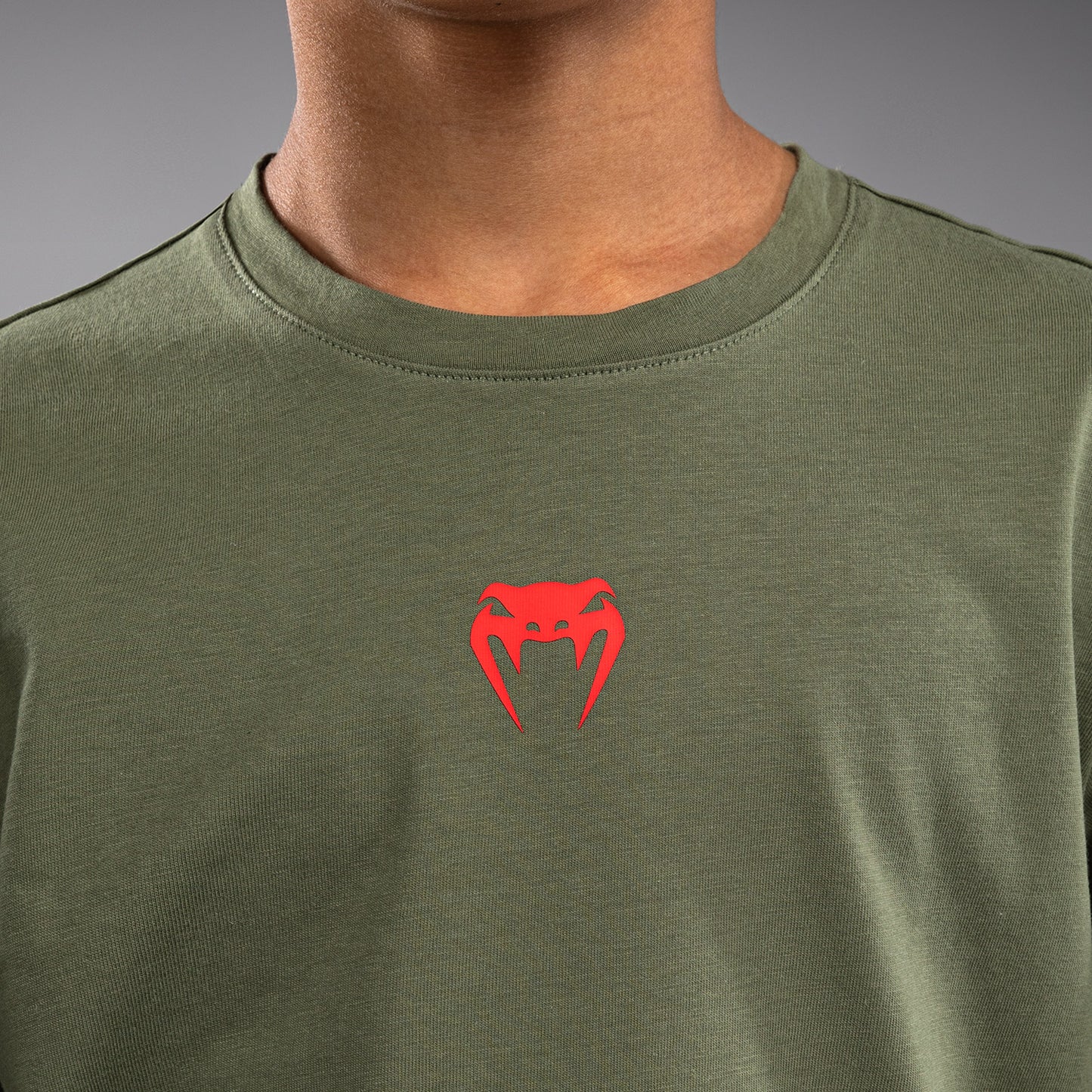 Venum Contender Kinder T-Shirt - Armeegrün/Orange