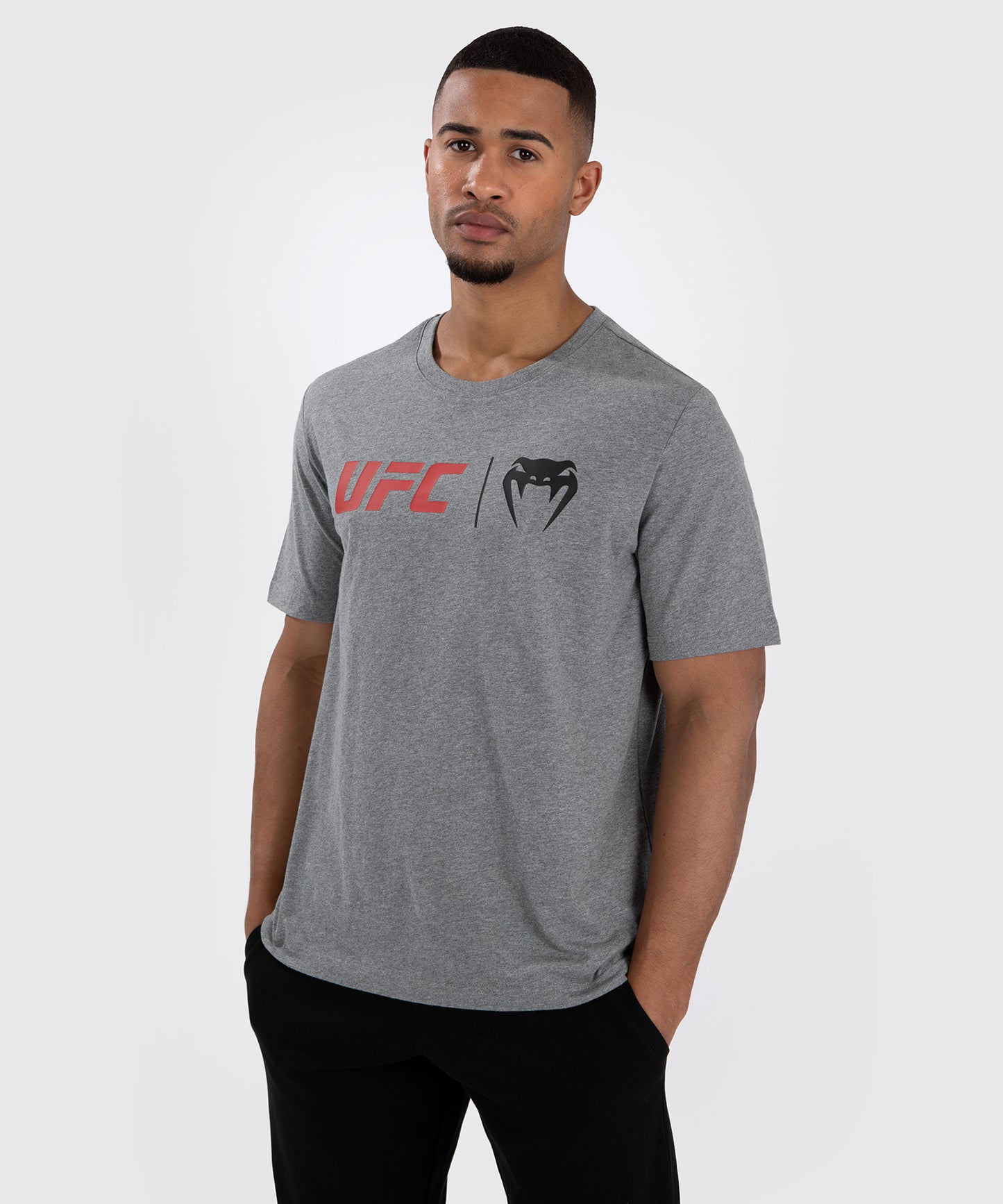 UFC Venum Classic T-Shirt - Grau/Rot