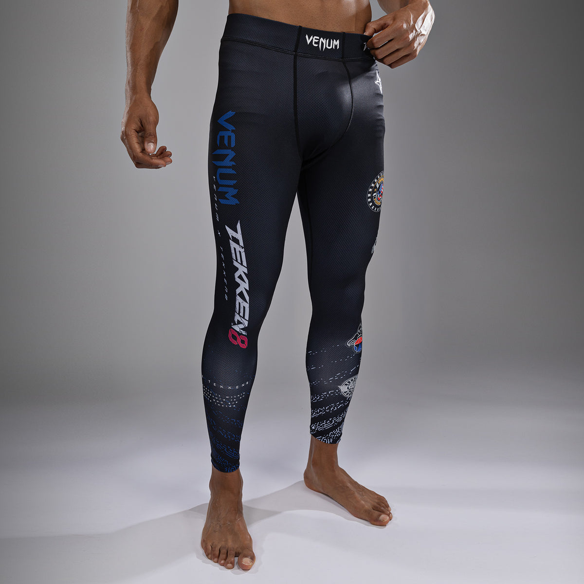 Venum x TEKKEN 8 - Paul Phoenix Spats - Schwarz/Blau