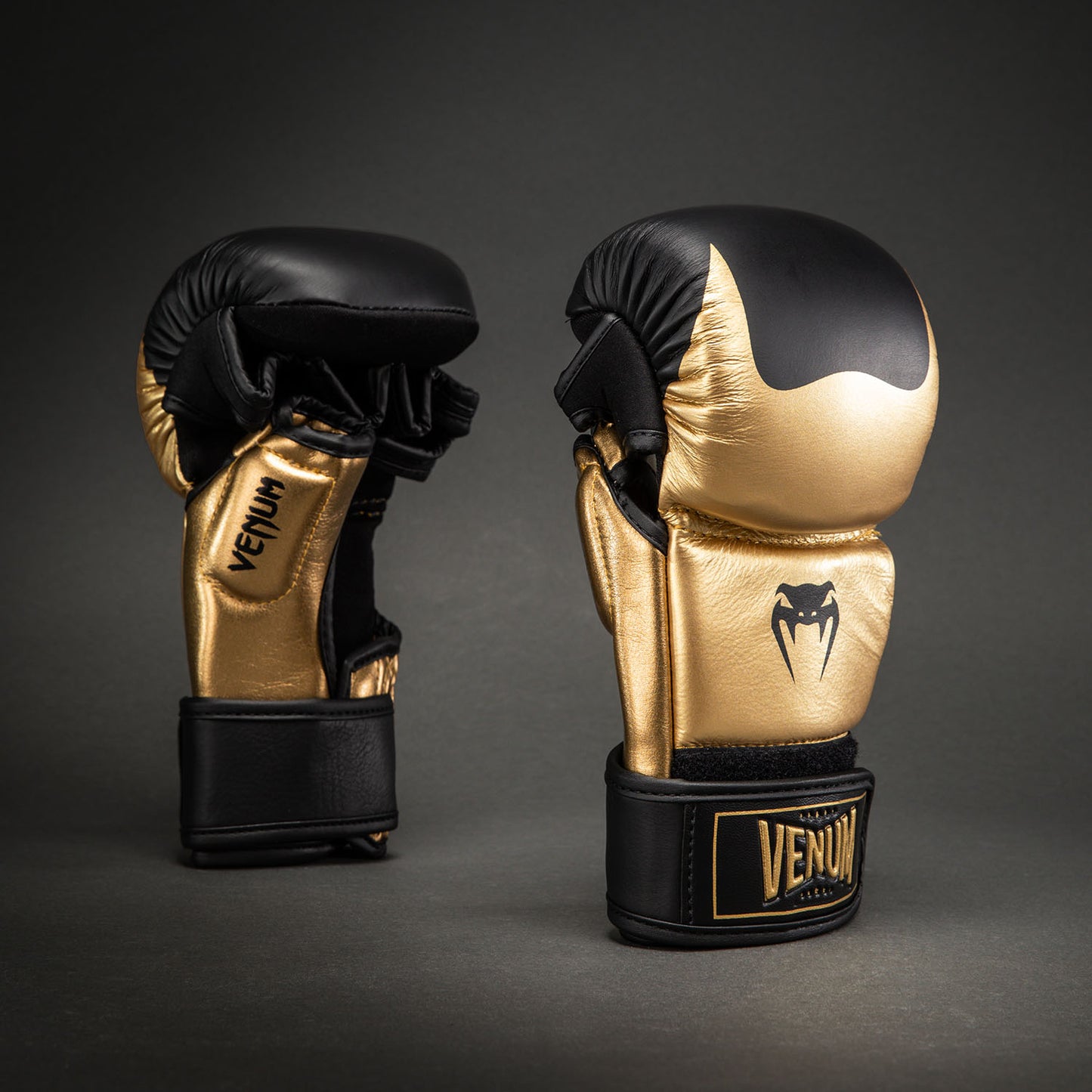 Venum Attack 2.0 Sparringhandschuhe Leder – Gold/Schwarz