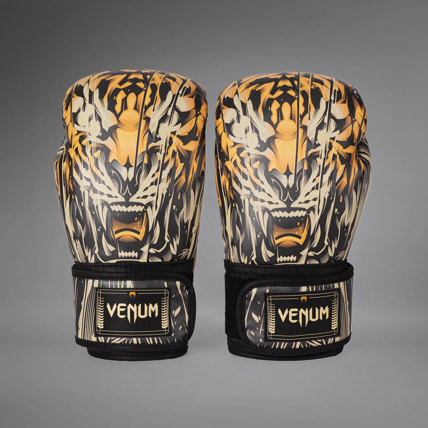 Venum Tiger Boxhandschuhe - Schwarz/Neonorange