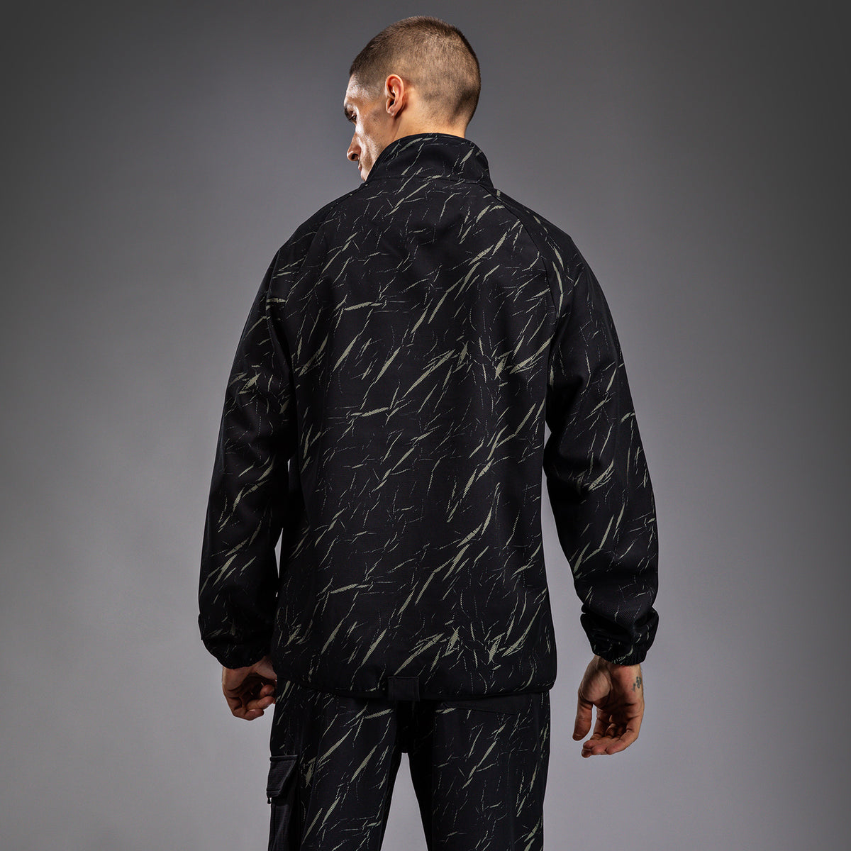 Venum Trooper Herren Trainingsanzug Jacke - Schwarz/Sandstein